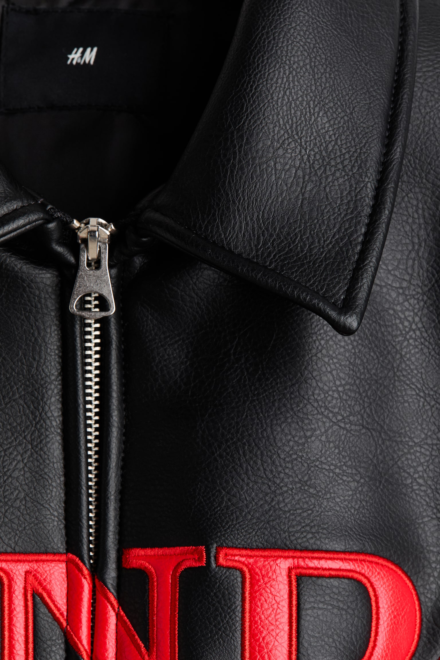 Motif-detail baseball jacket - 7