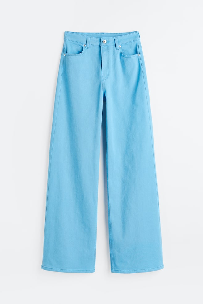 Wide twill trousers - Sky blue/Black/Beige/Light pink/dc/dc/dc/dc/dc/dc/dc/dc - 1