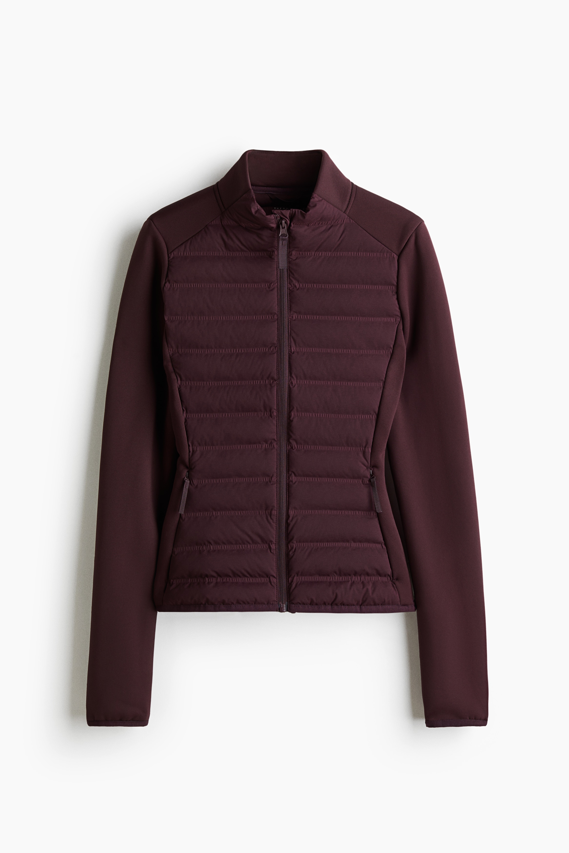 Jachetă hibrid vătuită cu ThermoMove™ - Mov-prună ciocolatiu/Negru/Bej-deschis/Mov-prăfuit