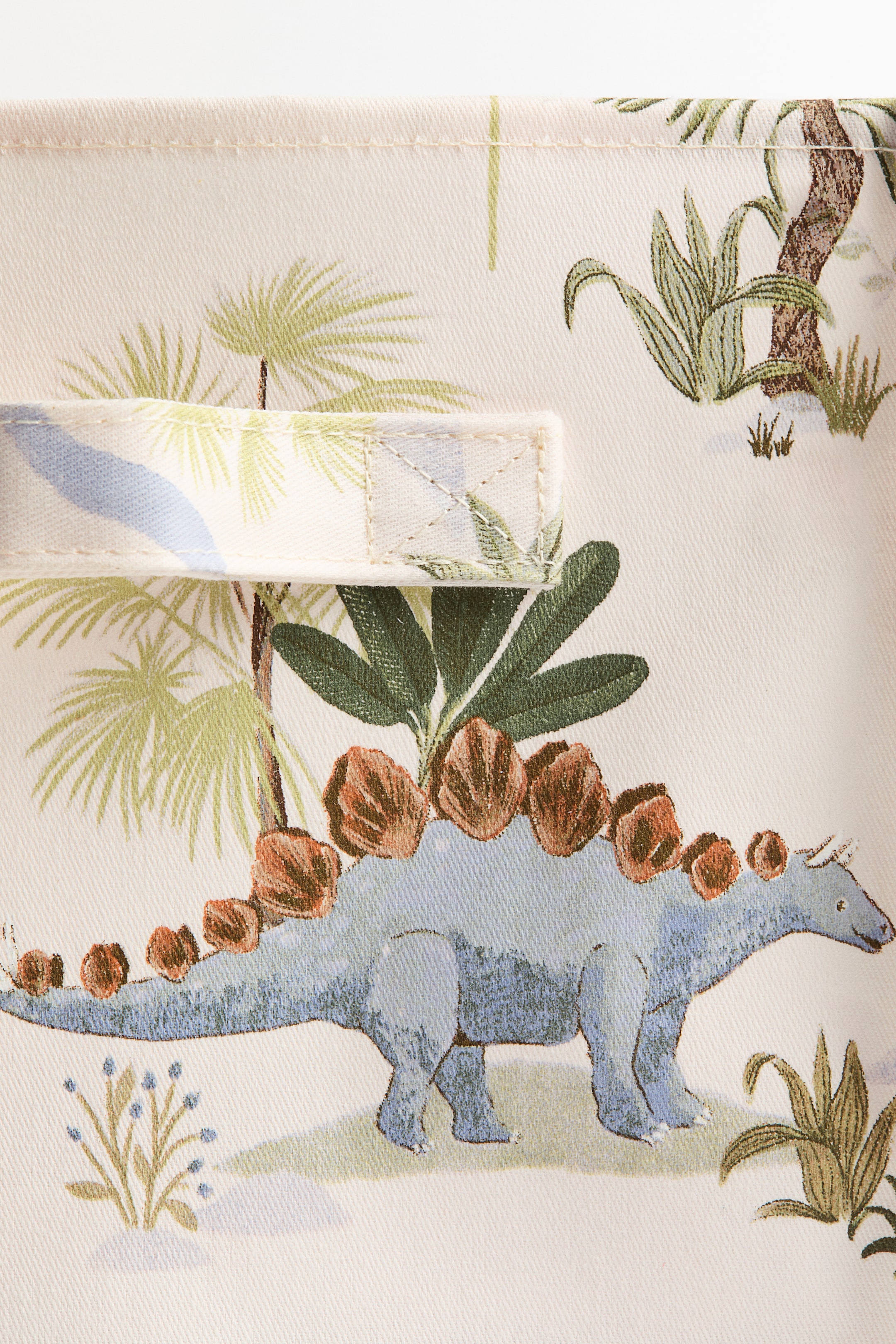 הצגת תמונה גדולה יותר: סל אחסון עם הדפס - לבן/דינוזאורים - Home All | H&M IL 3