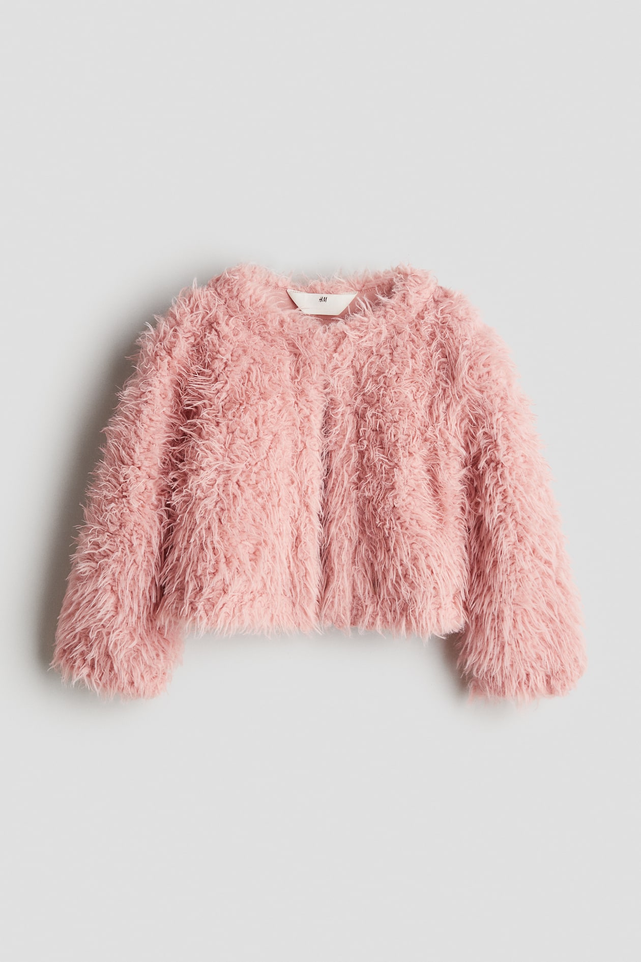 Fluffy Cardigan Dusty pink Kids H&M US
