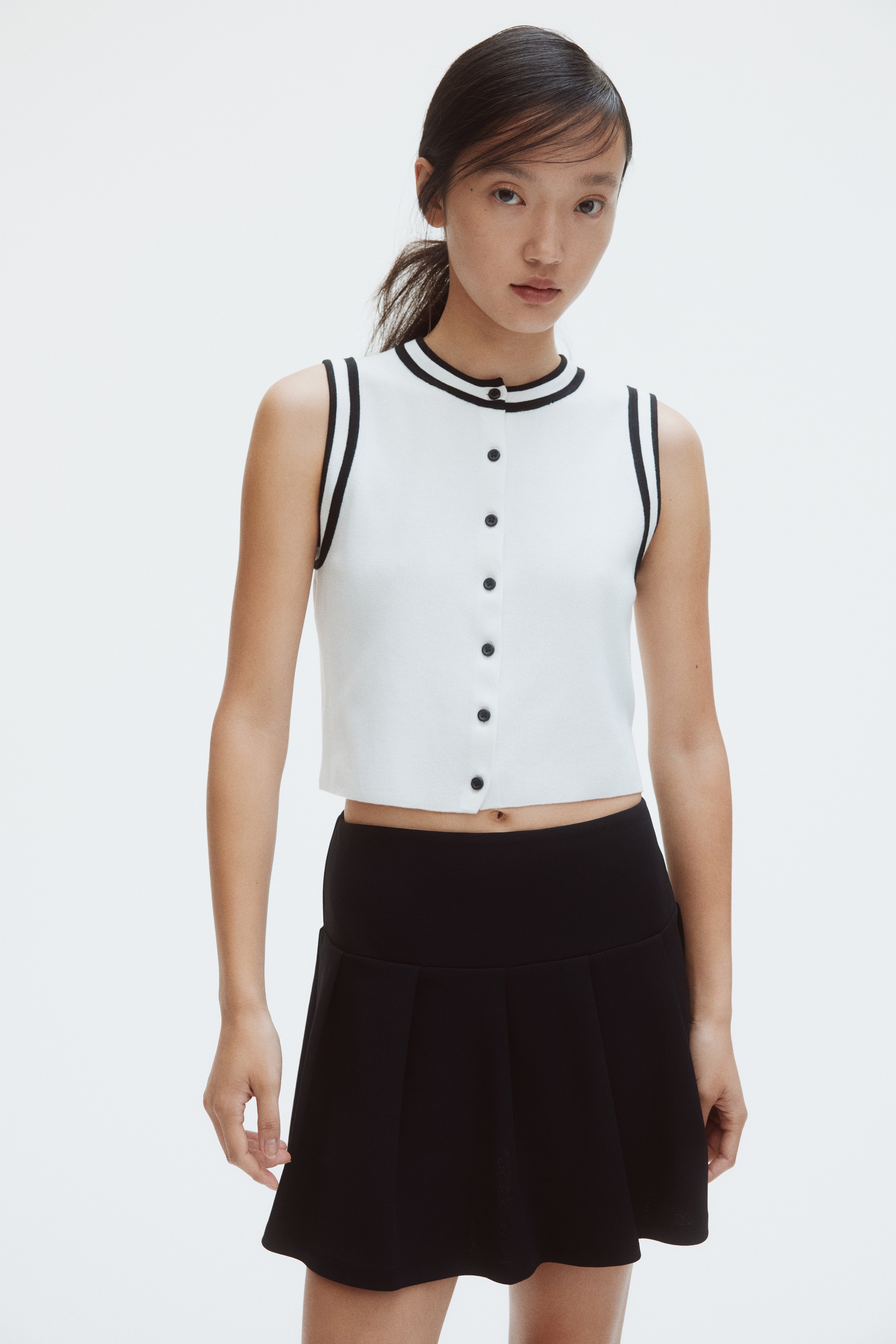 Pleated skort