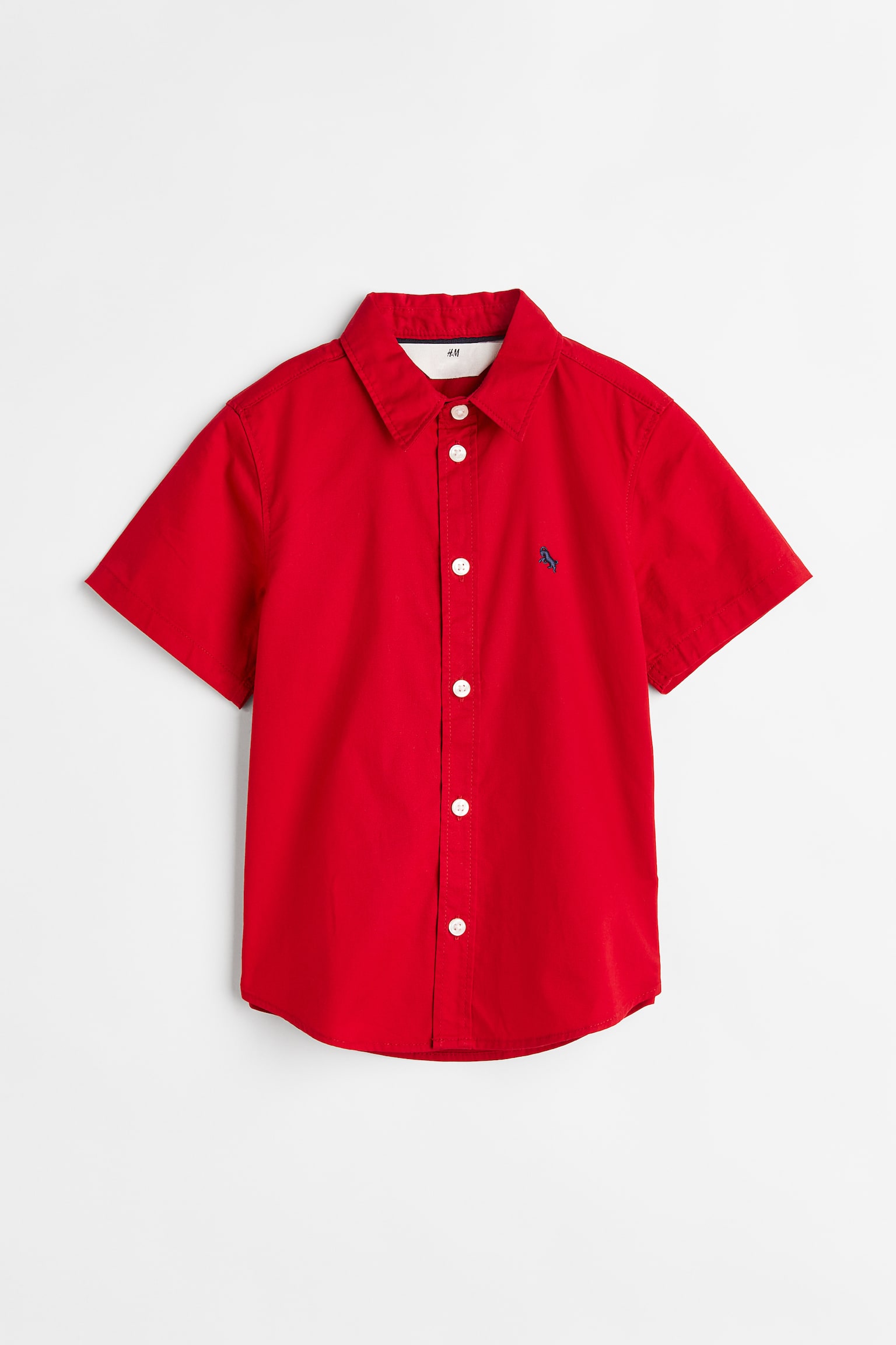 Áo sơ mi cotton - Màu đỏ - 1