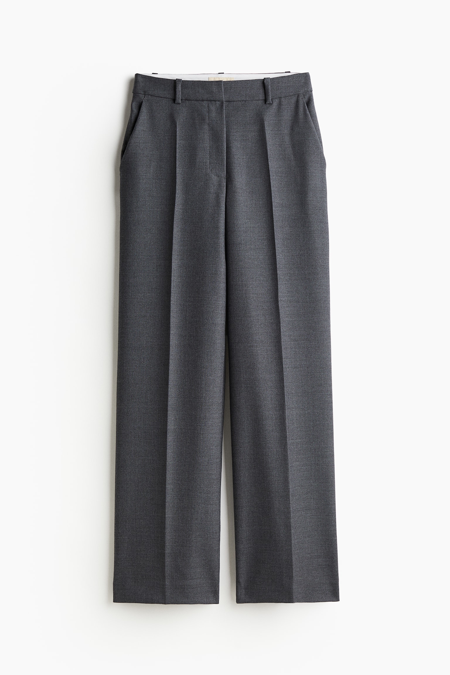 Tailored trousers - Dark grey/Black/Greige - 1