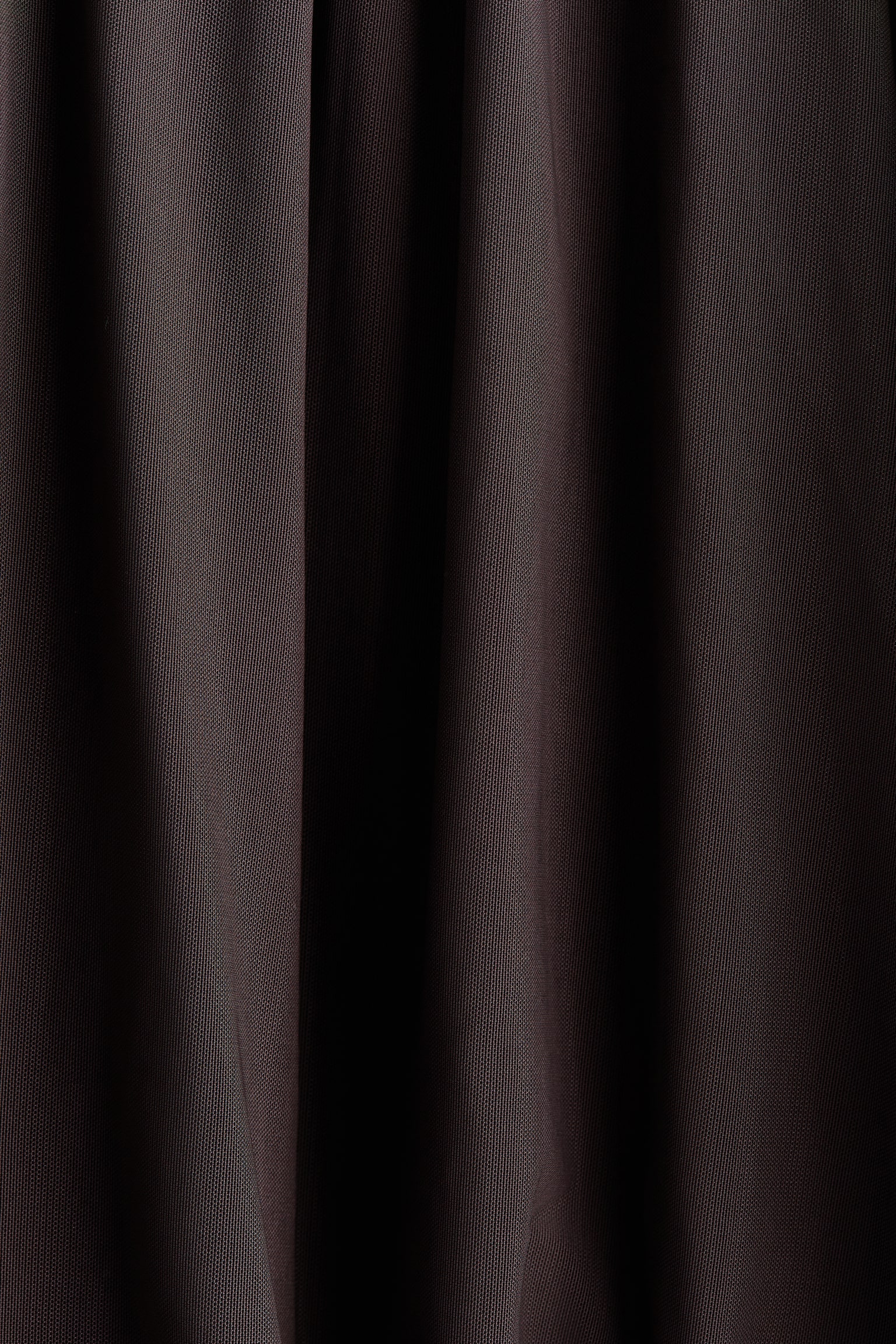 Scarf-collar top - Dark brown - 6