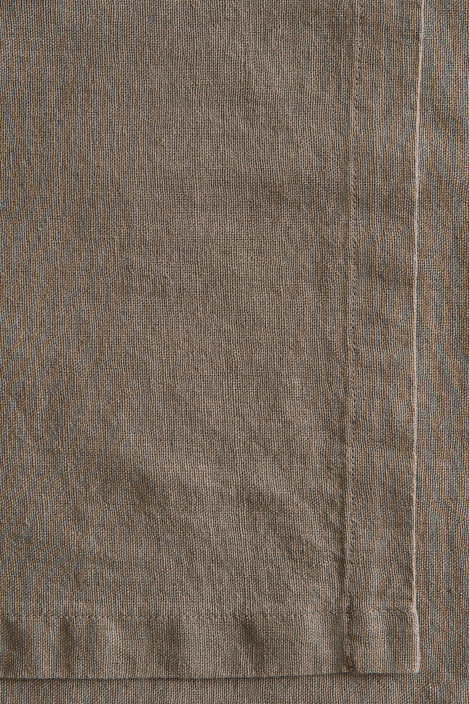 Nappe en lin mélangé - Taupe/Blanc/Jaune/Vert forêt/Vert sauge - 4