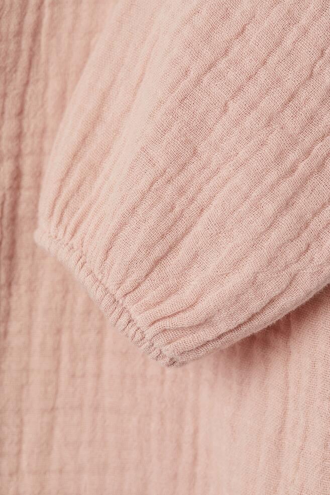 Veste Courte Effet Froissé H&M - Rose Poudré, Taille 36 - Neuf Avec étiquettes, Coton