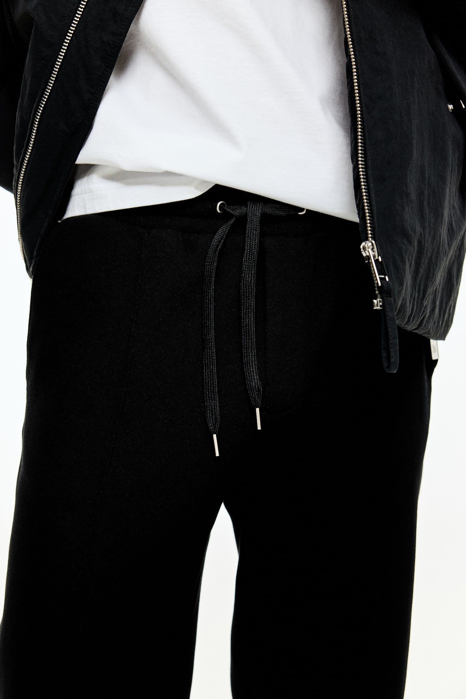 Regular Fit Tailored joggers - Black/White/White/Light grey marl/Dark brown - 7