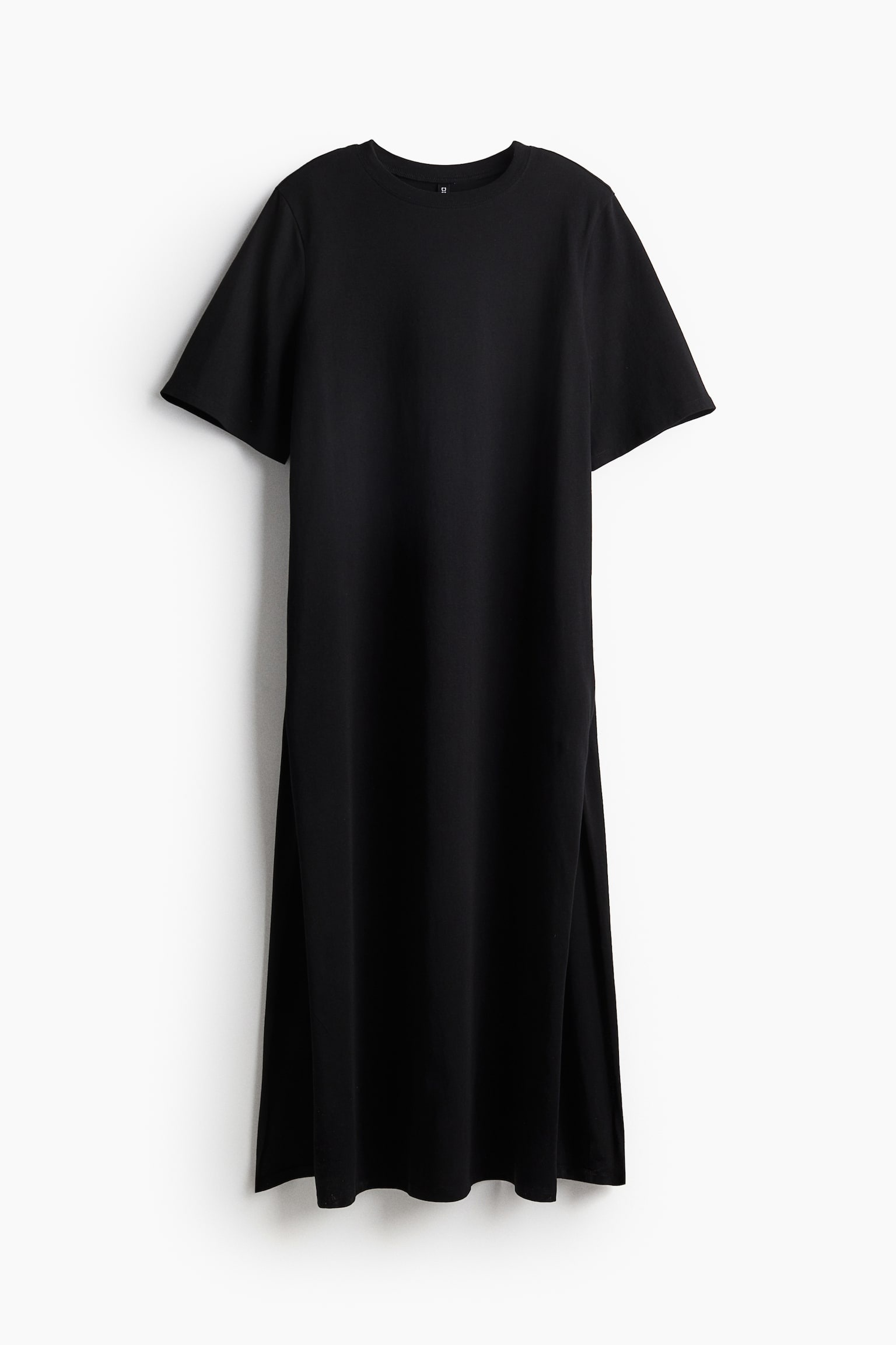 Shoulder Pad Tee Dress - Black/Dark grey/Washed/Light blue - 2