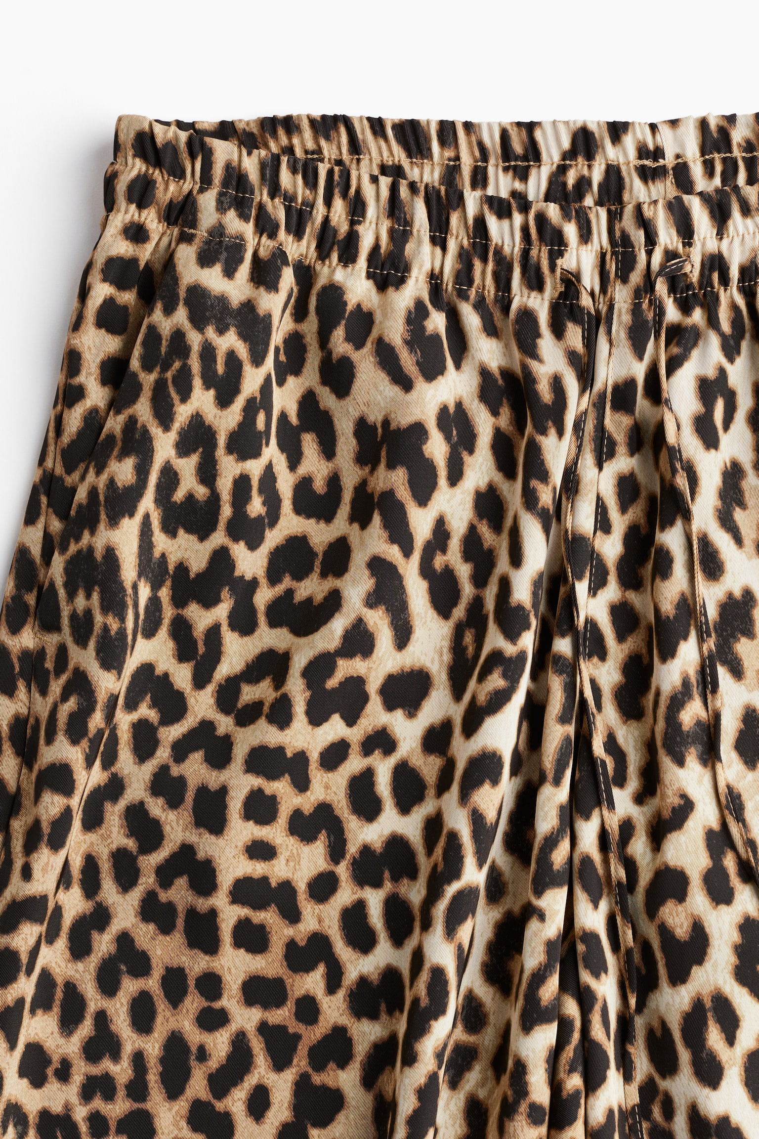 MAMA Pull-on trousers - Beige/Leopard print - 6