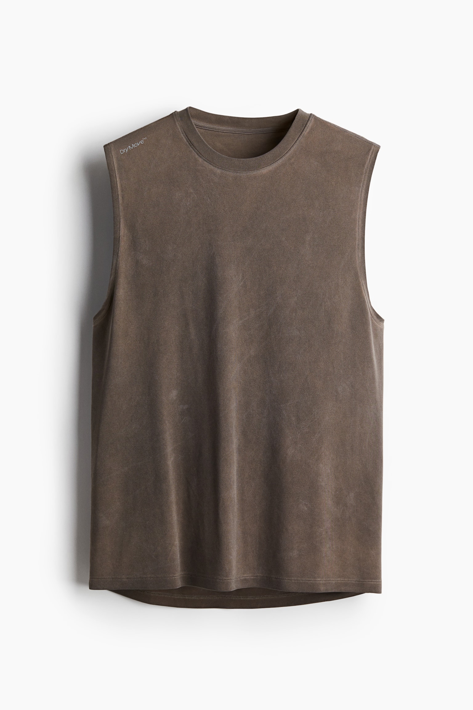 Regular Fit Sports vest top in DryMove™ - Vintage brown/Vintage black - 2