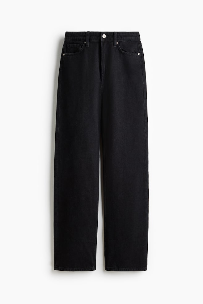 Straight High Jeans - Negro/Blanco/Azul denim claro/Azul denim - 1