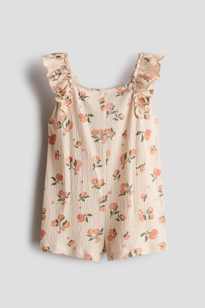 Textured jersey jumpsuit - Light beige/Peaches - 1
