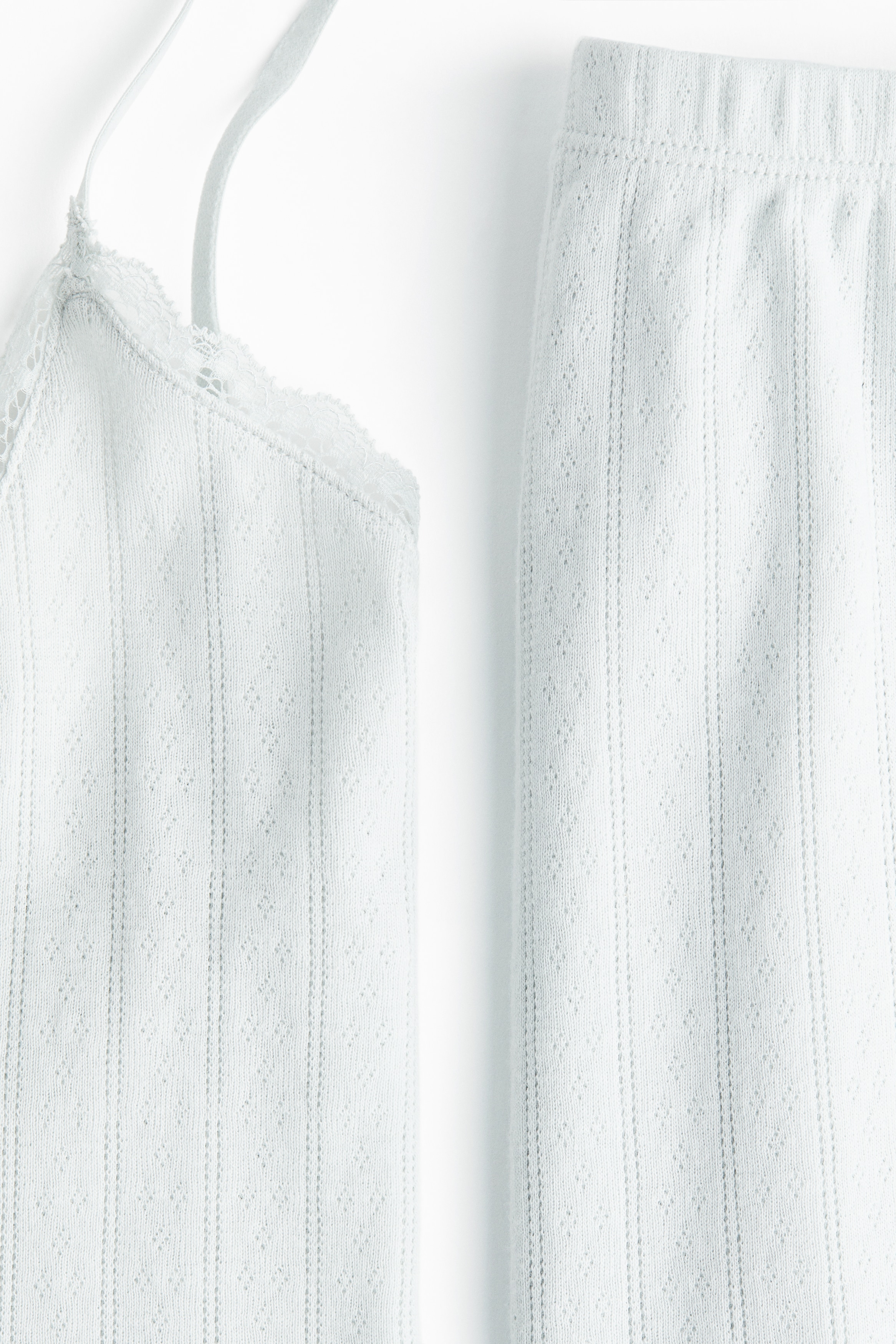 Cotton pointelle pyjamas