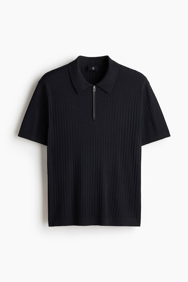 Slim-Fit Polo Shirt - Dark blue/Gray/Dark brown/Black/Cream - 1