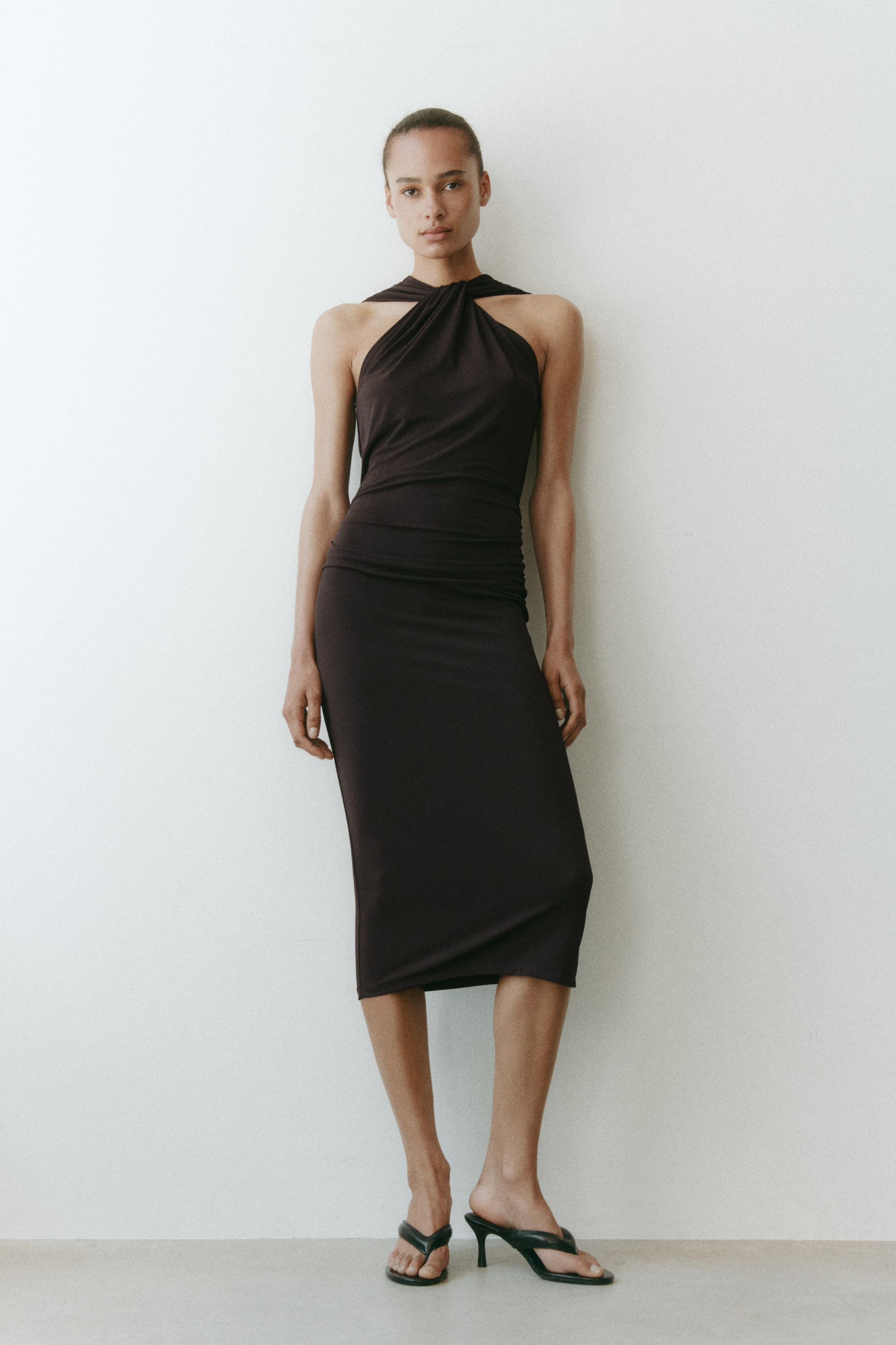 Draped Jersey Dress