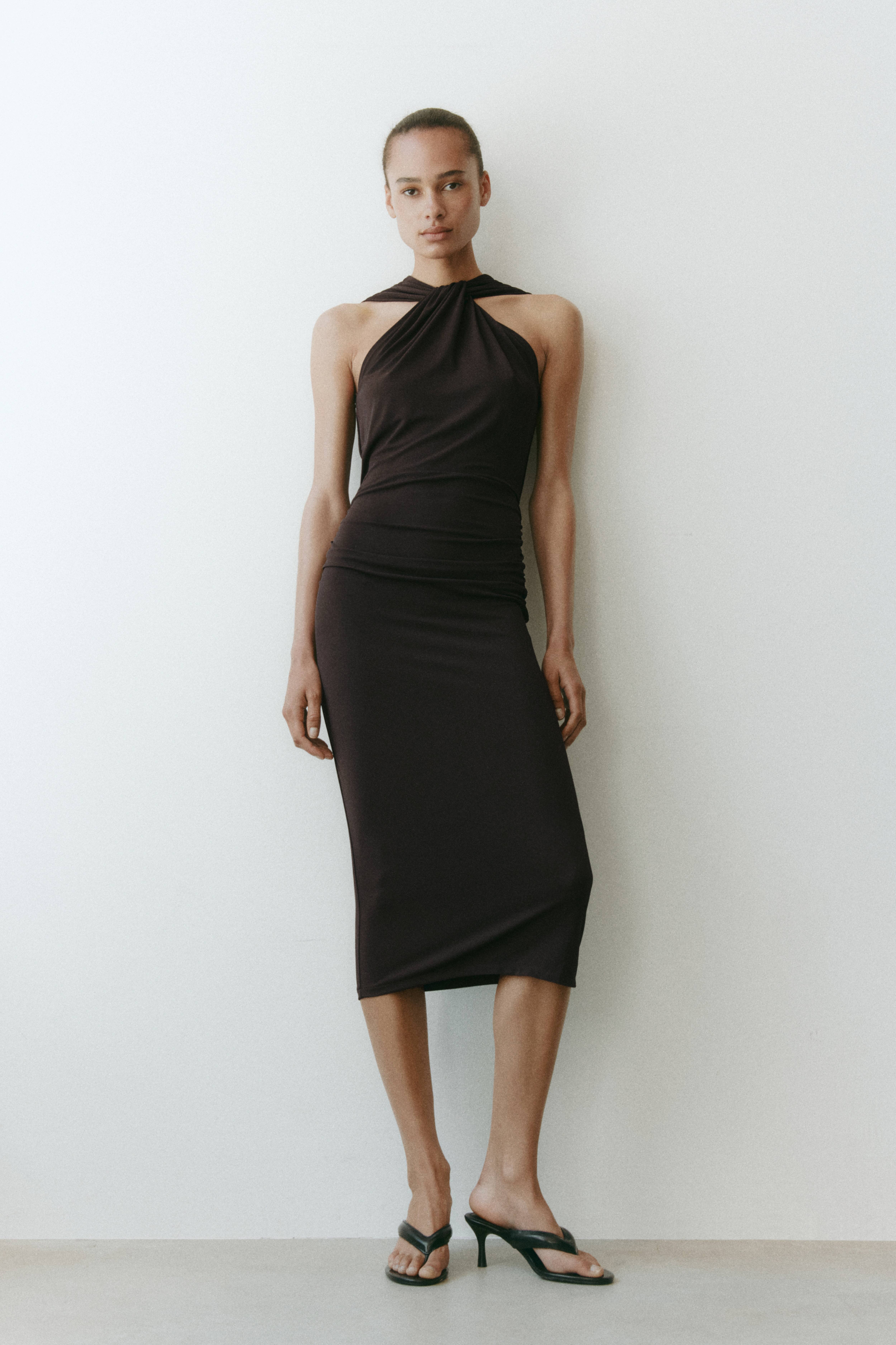 Draped Jersey Dress