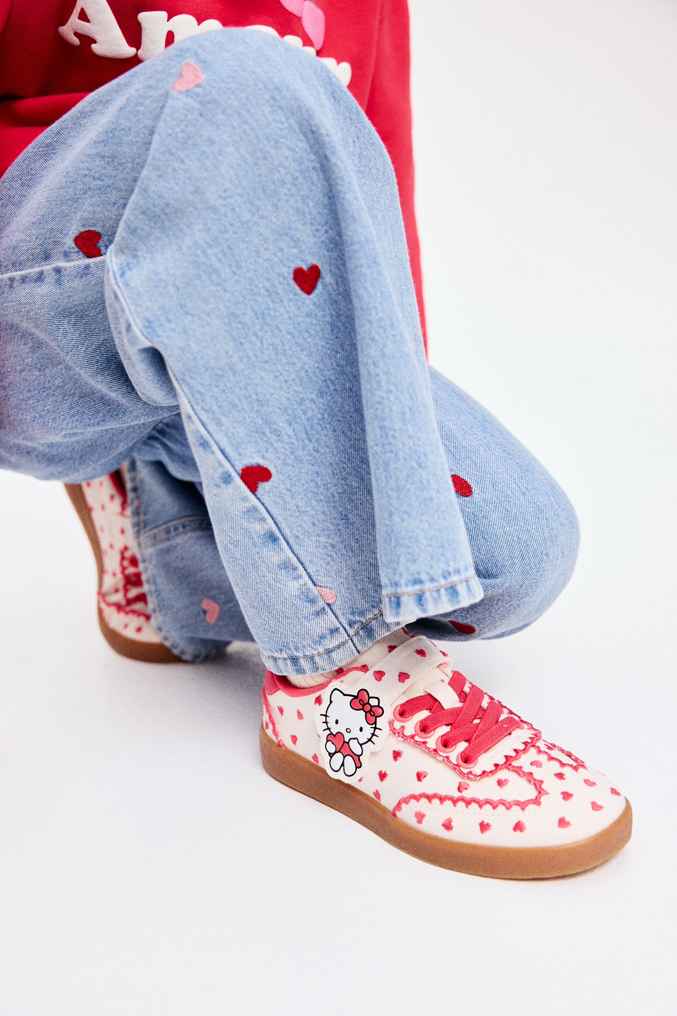 Sneaker mit Motiv - Rot/Hello Kitty/Schwarz/Minnie Maus/Weiß/Minnie Maus