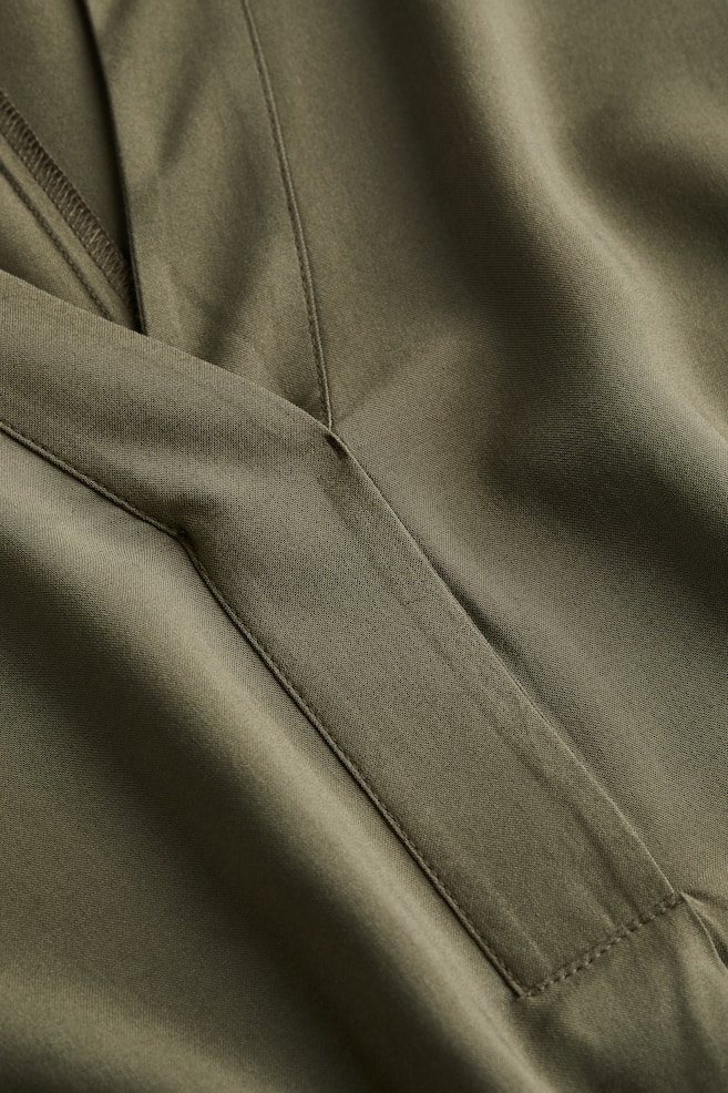 V-neck tunic - Dark khaki green/Black/White/Light beige/Zebra print/dc/dc/dc/dc - 6
