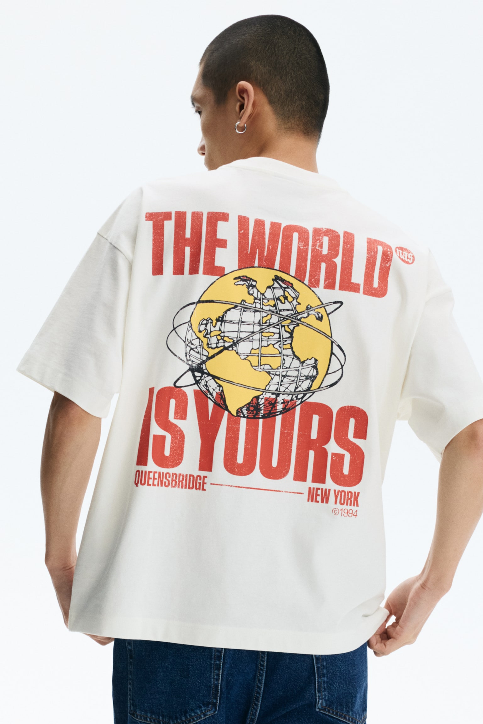 Oversized Fit T-shirt - White/Nas/Black/Gorillaz/Black/Guns N' Roses/Black/NBA/White/NBA/Cream/Red Hot Chili Peppers/Black/Iron Maiden/White/NBA/Black/The Notorious B.I.G. - 6