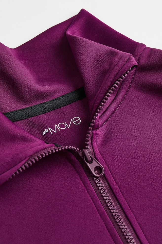 Fast-drying track jacket - Plum purple/Dark blue - 9