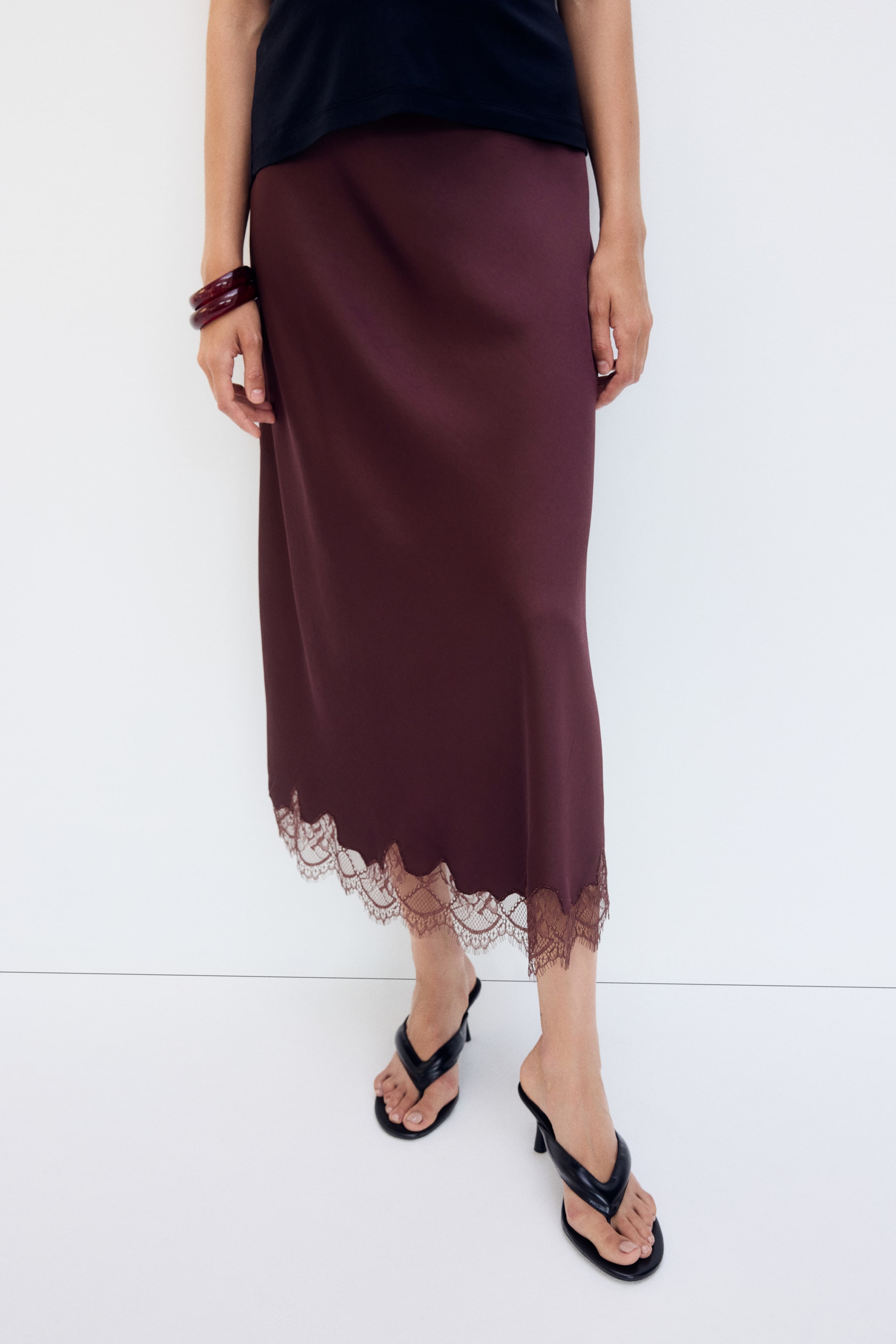 Jupe-culotte MAMA avec dentelle