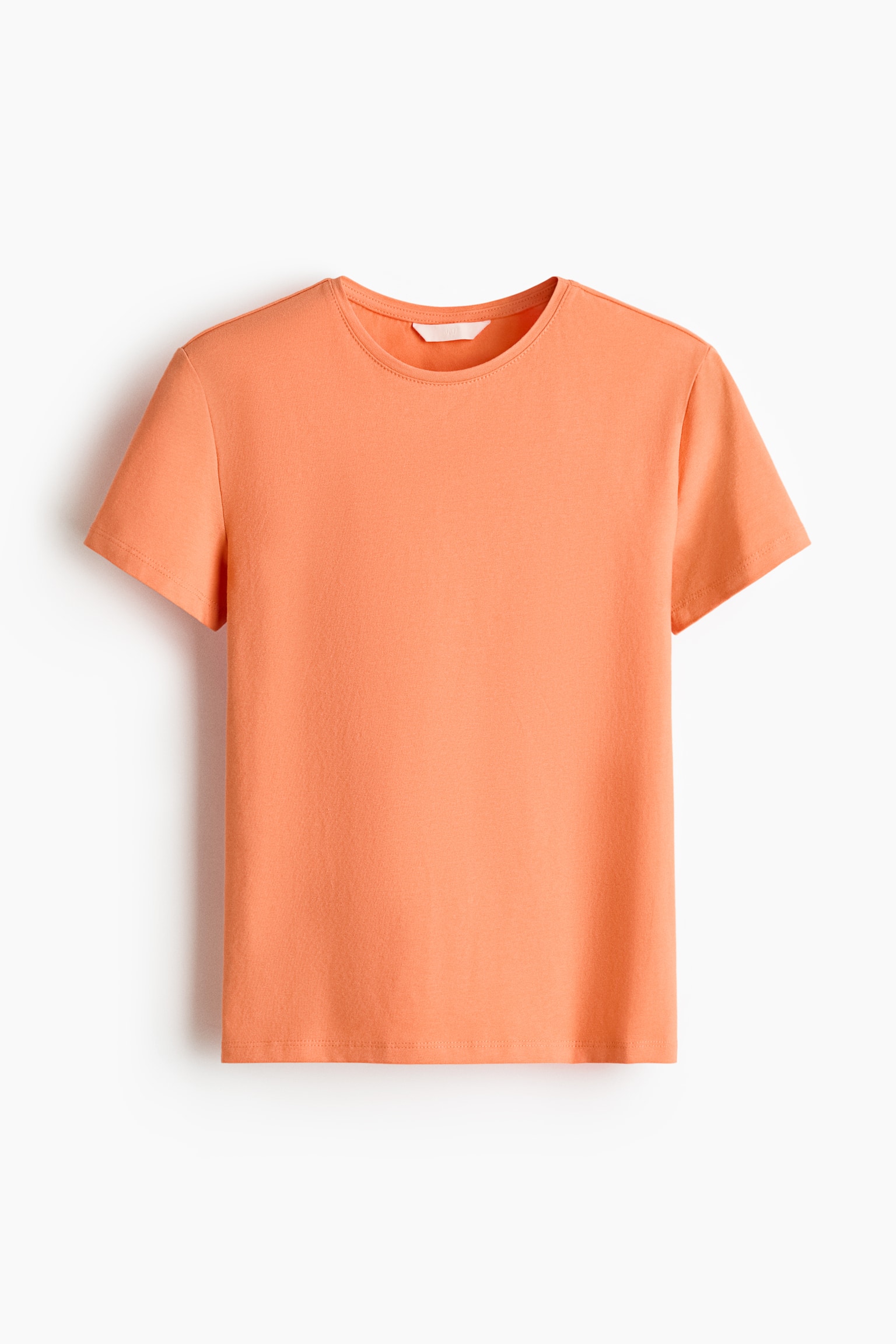 Fitted T-shirt - Orange/Light dusty turquoise/Navy blue/Black/White/Light pink