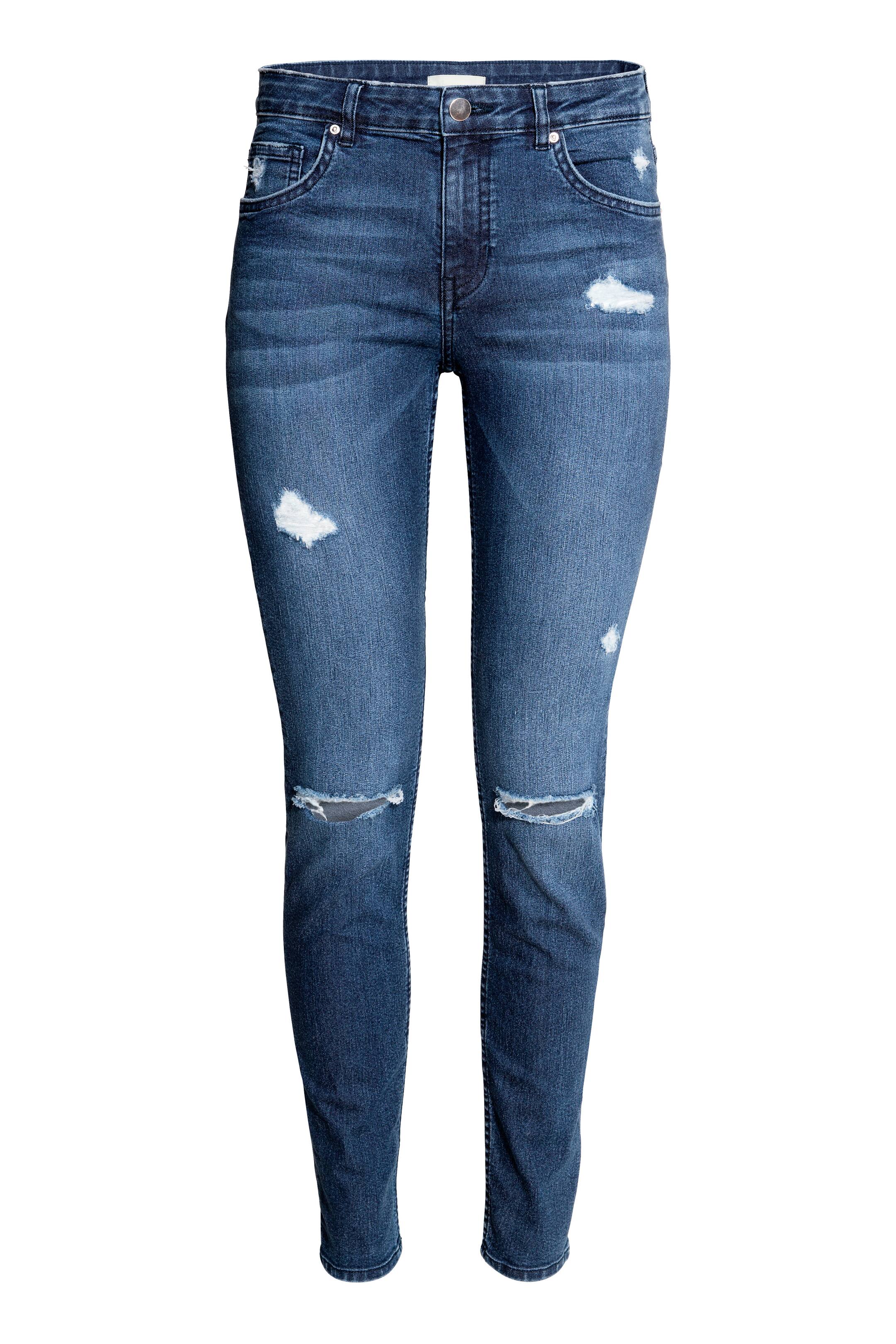View larger image: Skinny Regular Jeans - Dark denim blue - Ladies | H&M GB 1