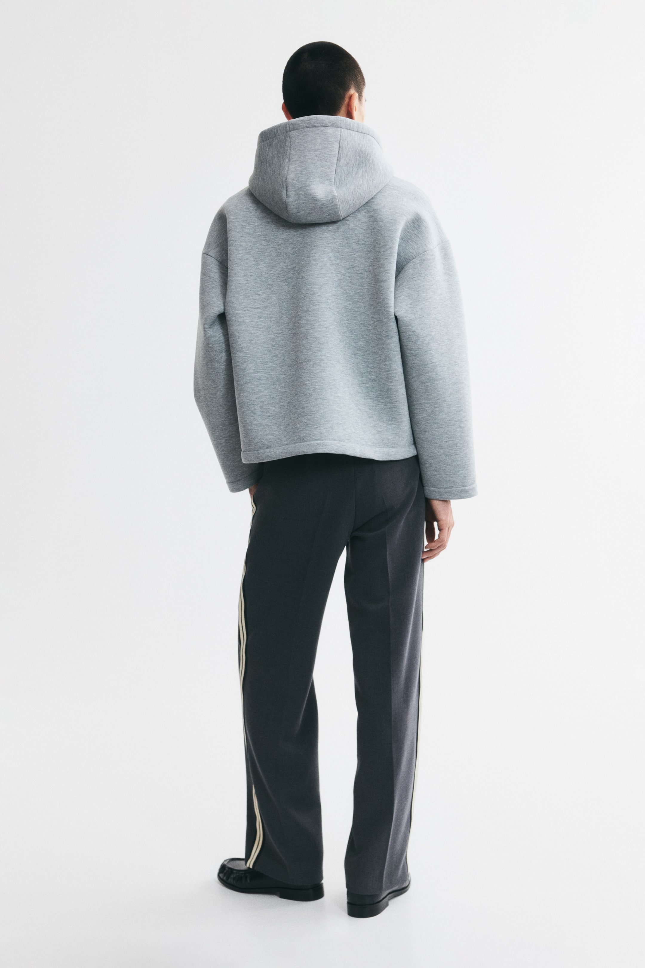 Oversized Scuba Hooded Jacket