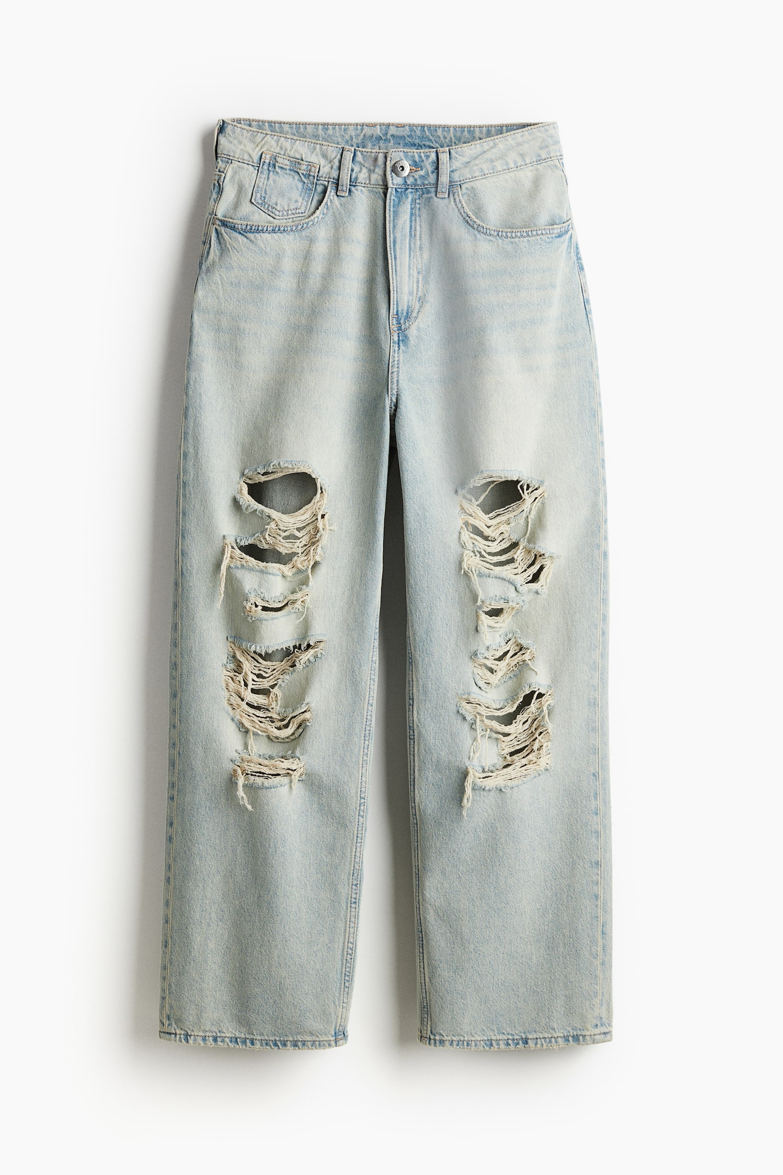 Baggy Low Jeans - Light denim blue/Dark greige/Denim blue/Black/Light beige/Denim blue - 2