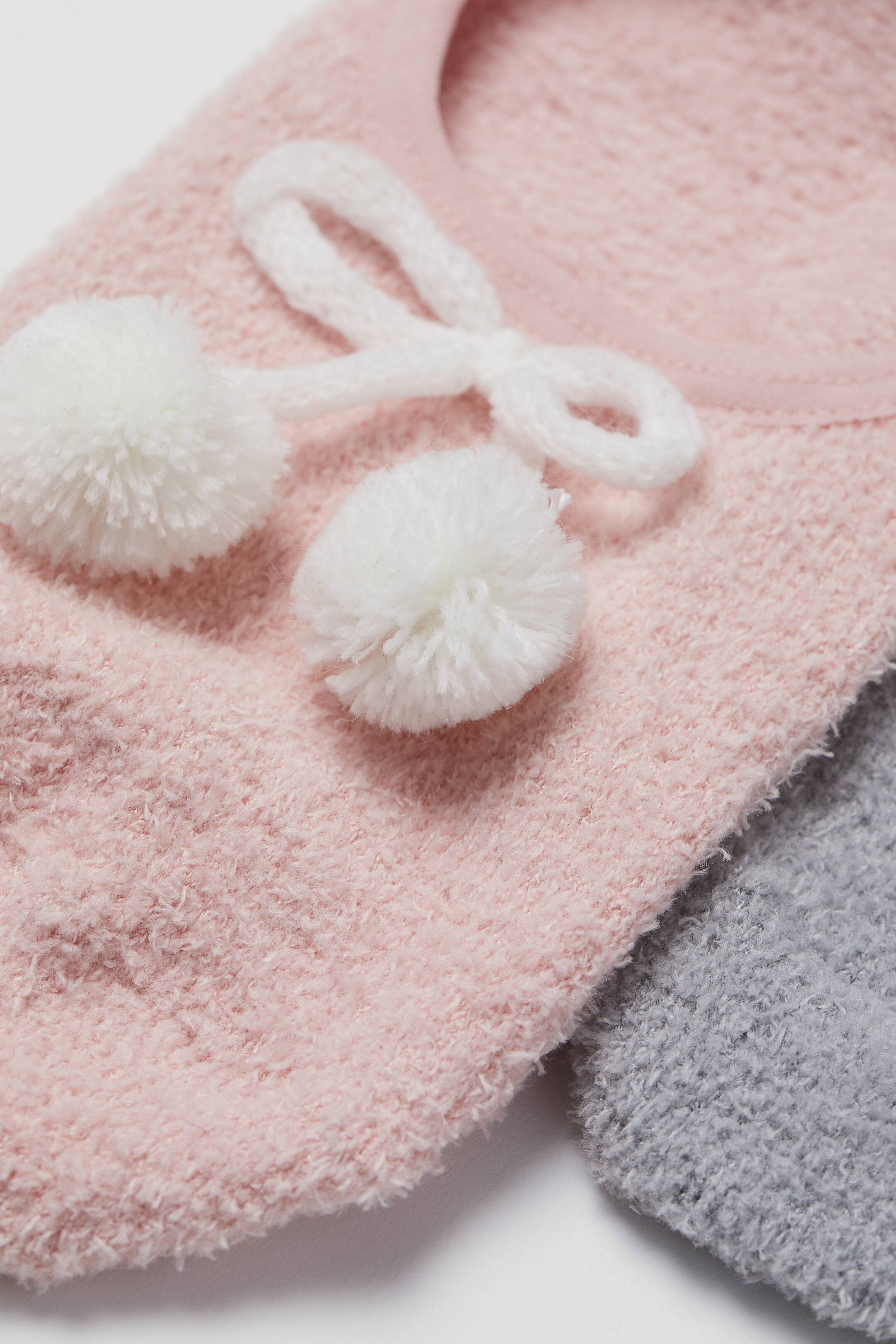 Größeres Bild ansehen: 2er-Pack Chenillesocken - Hellrosa/Grau - Ladies | H&M DE 2