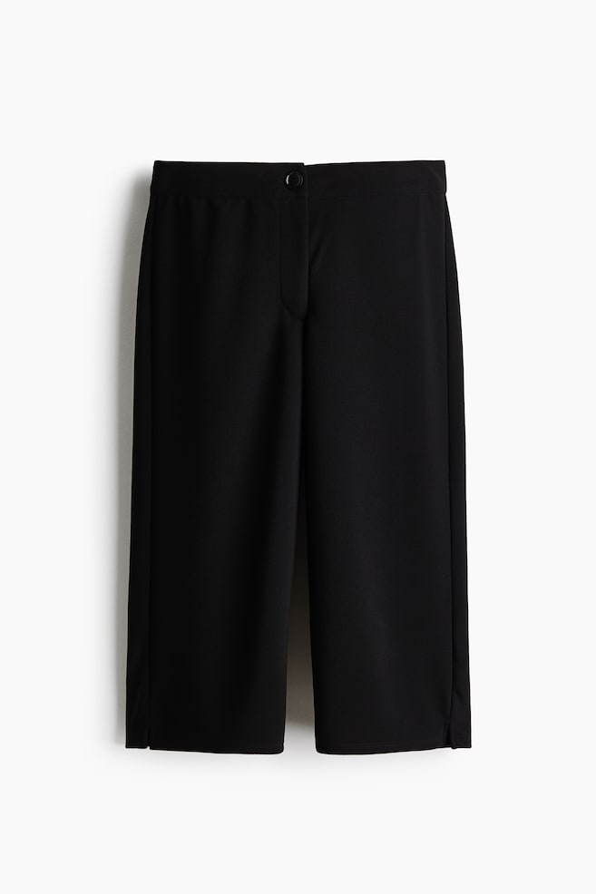 Caprihose aus Crêpejersey - Schwarz - 1