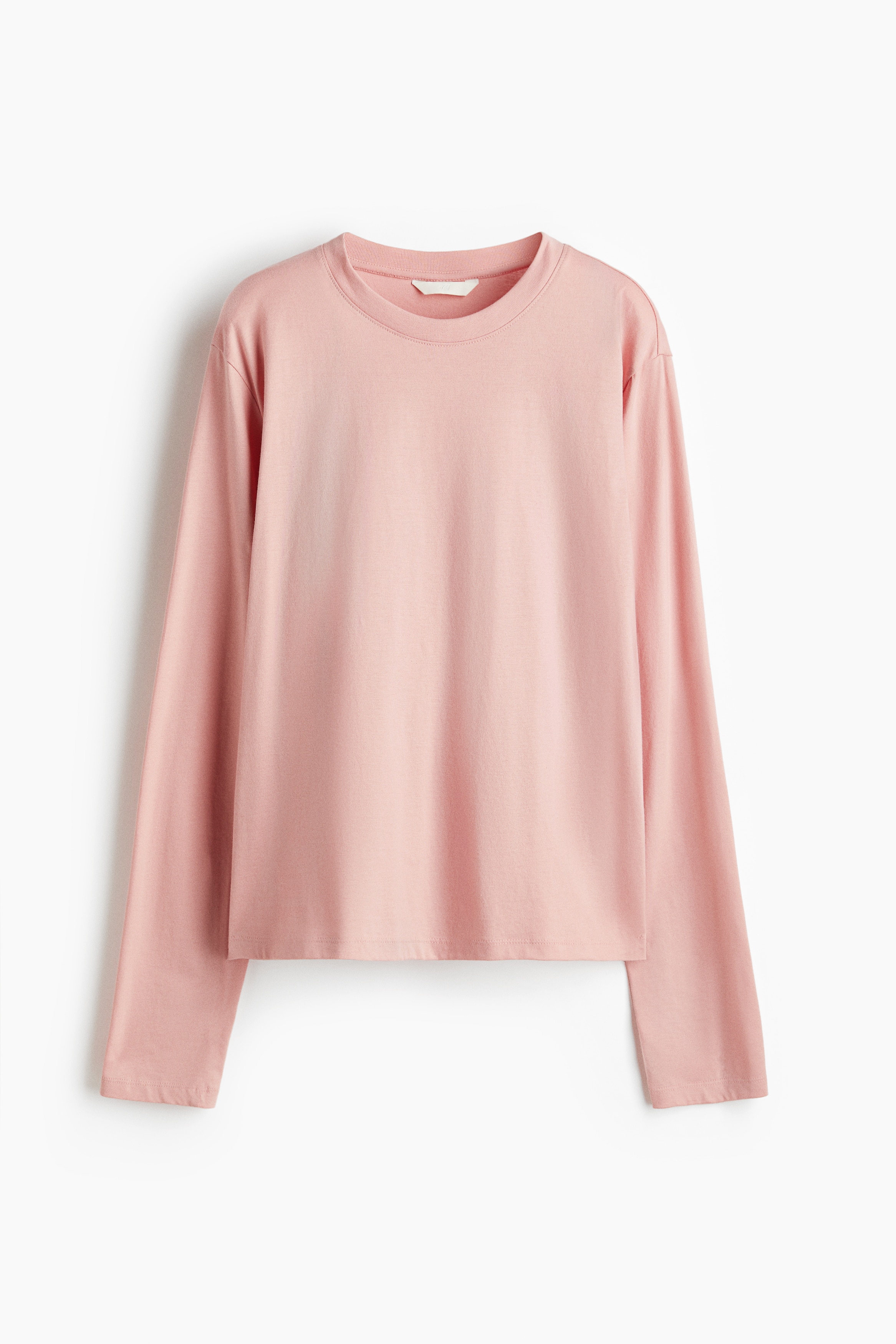 Maglia in cotone a maniche lunghe - Rosa chiaro/Bianco/Marrone scuro/Bianco/blu navy righe/Nero