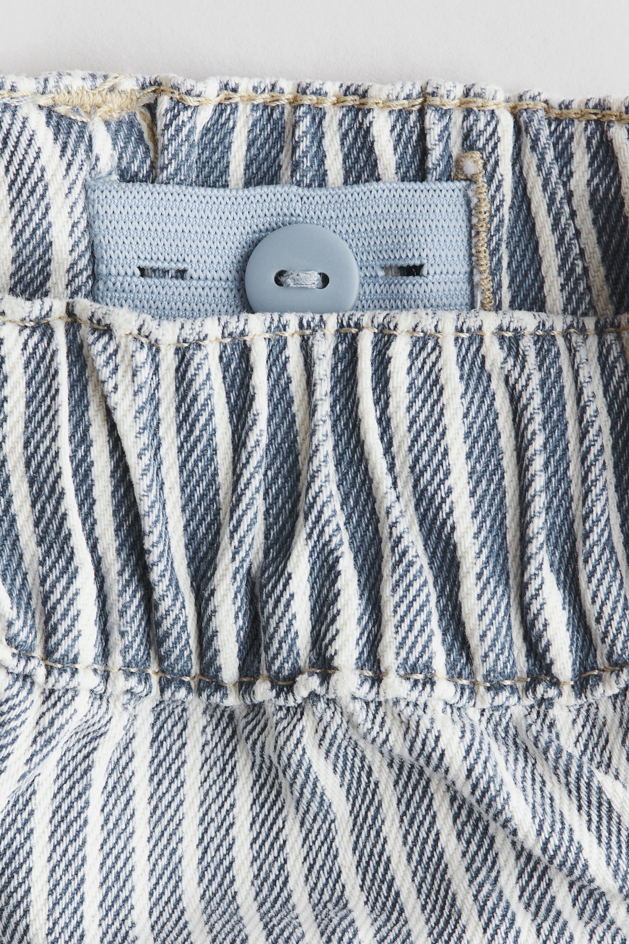 Patterned Denim Joggers