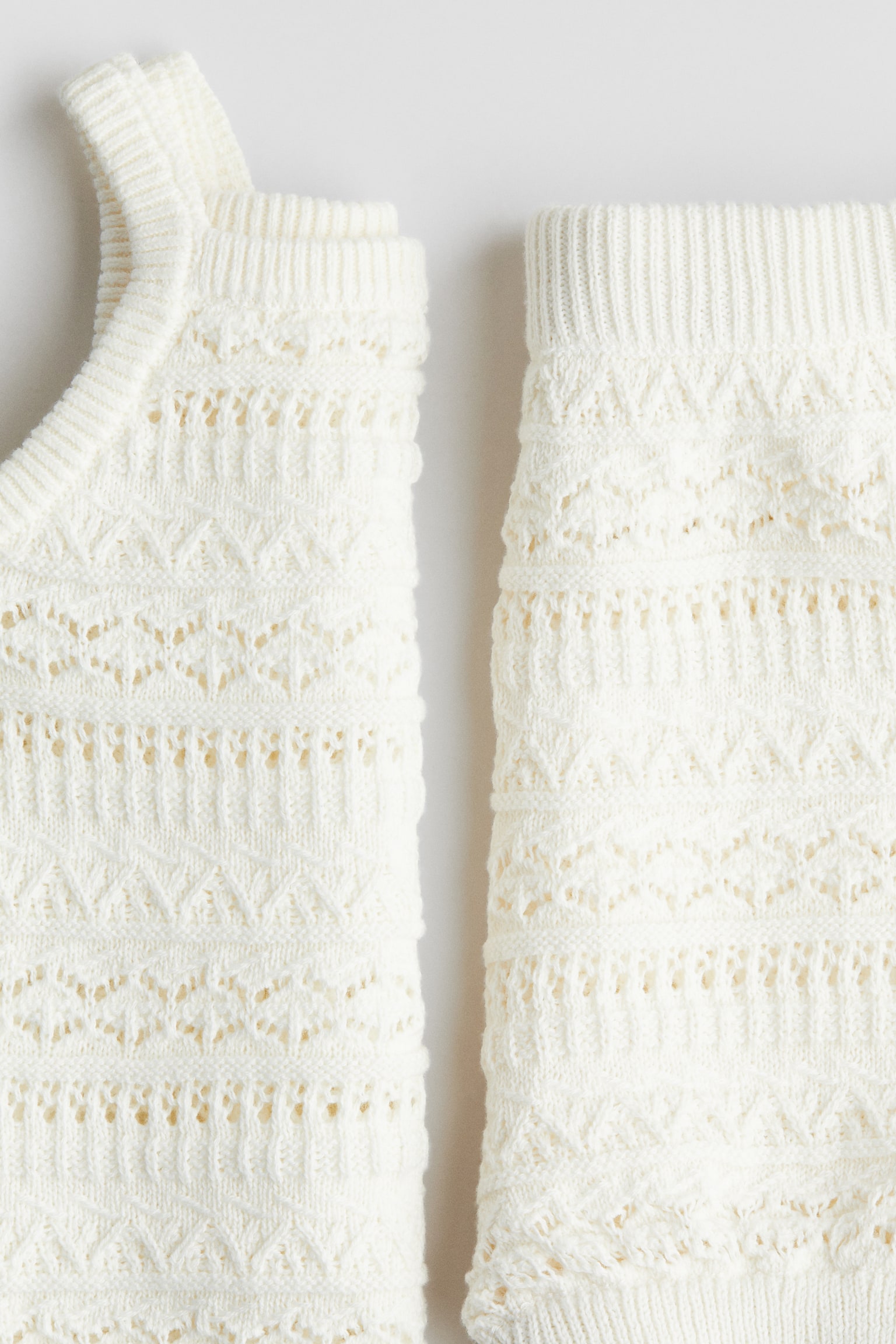 Детские комплекты H&M 2-Piece Pattern-Knit Set, цвет: Белый — фото 2