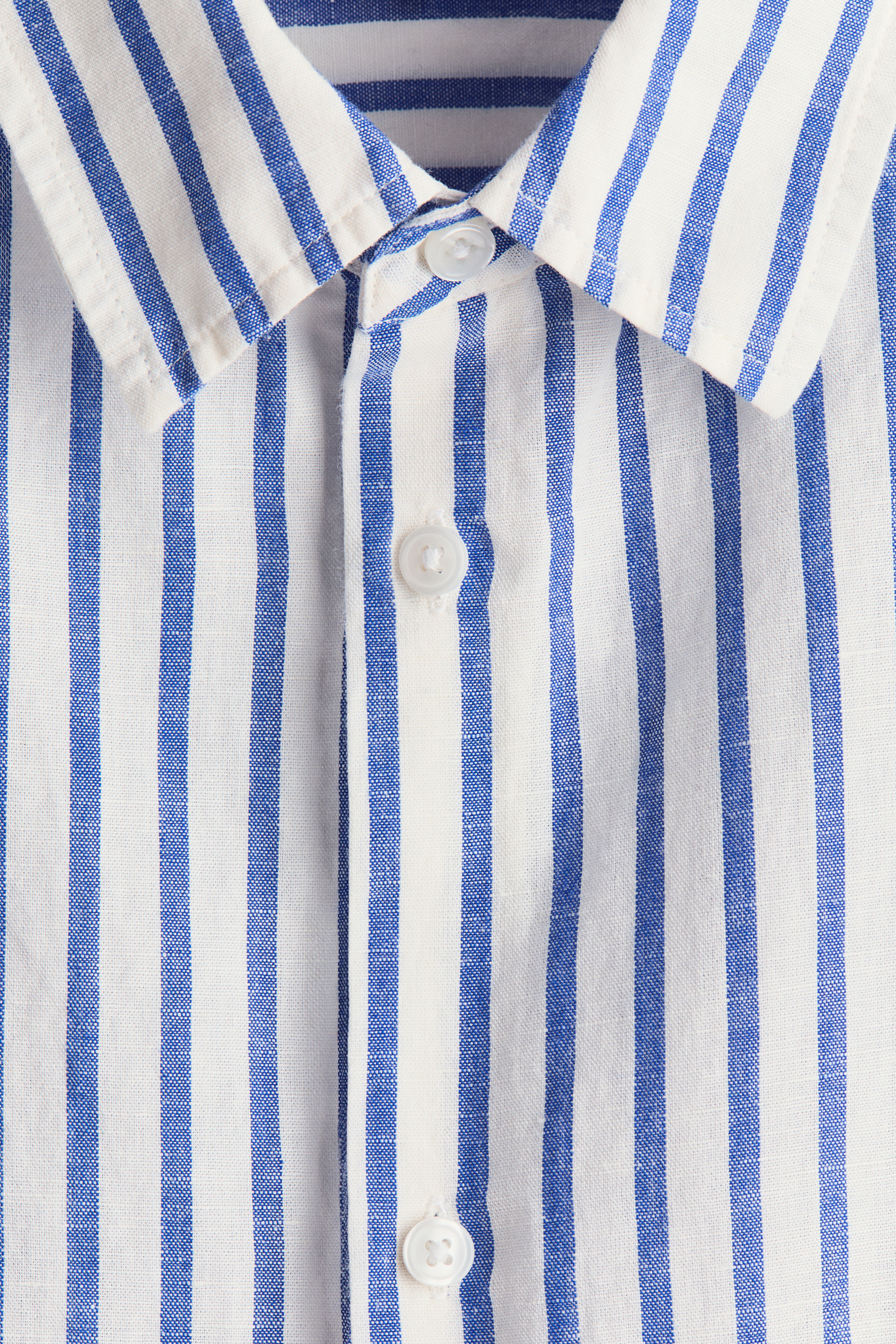 Relaxed-Fit Short-Sleeved Linen-Blend Shirt