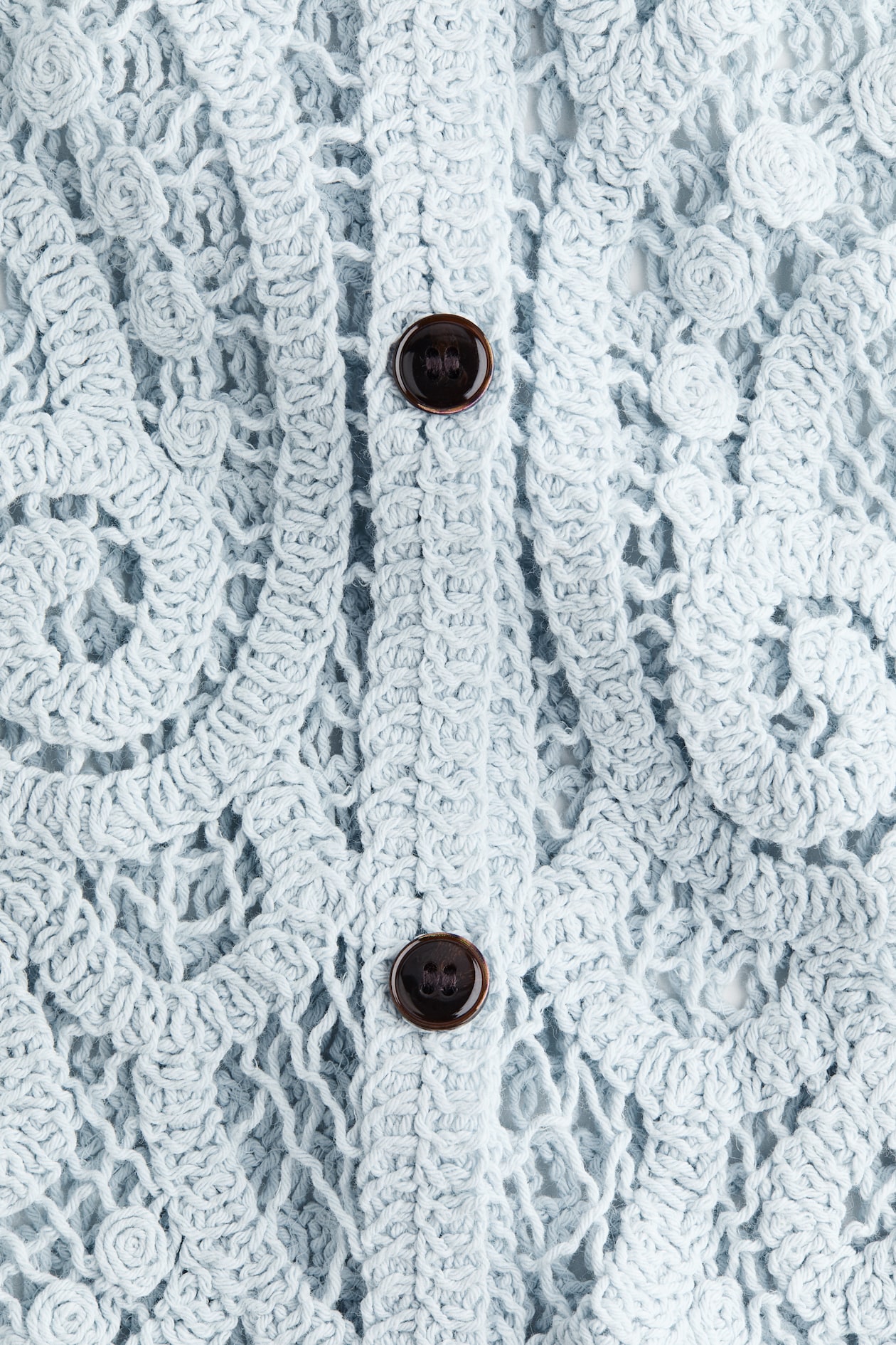 Crochet-Look Button-Front Top - image 2