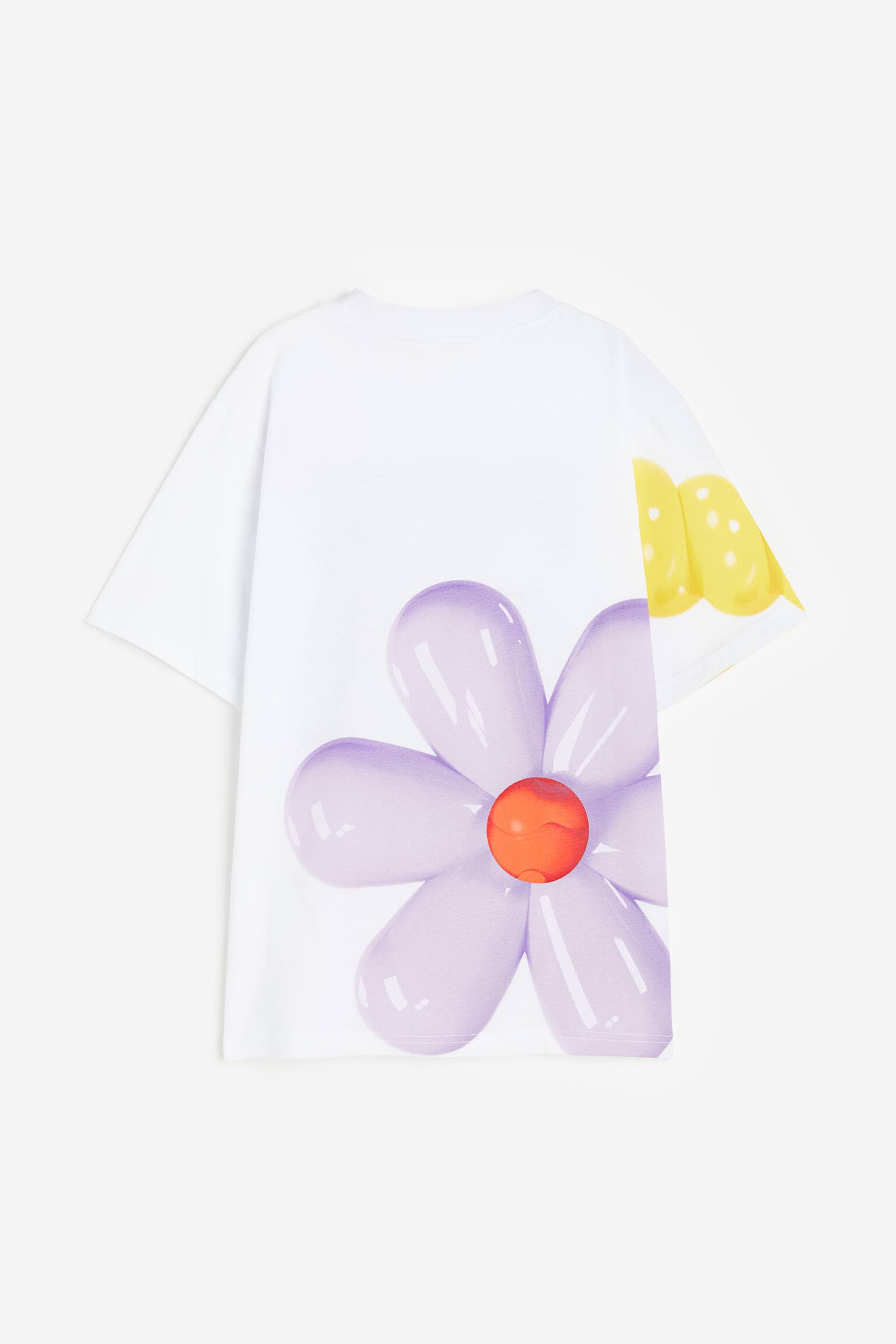 Printed jersey T-shirt - White/Fun - 2