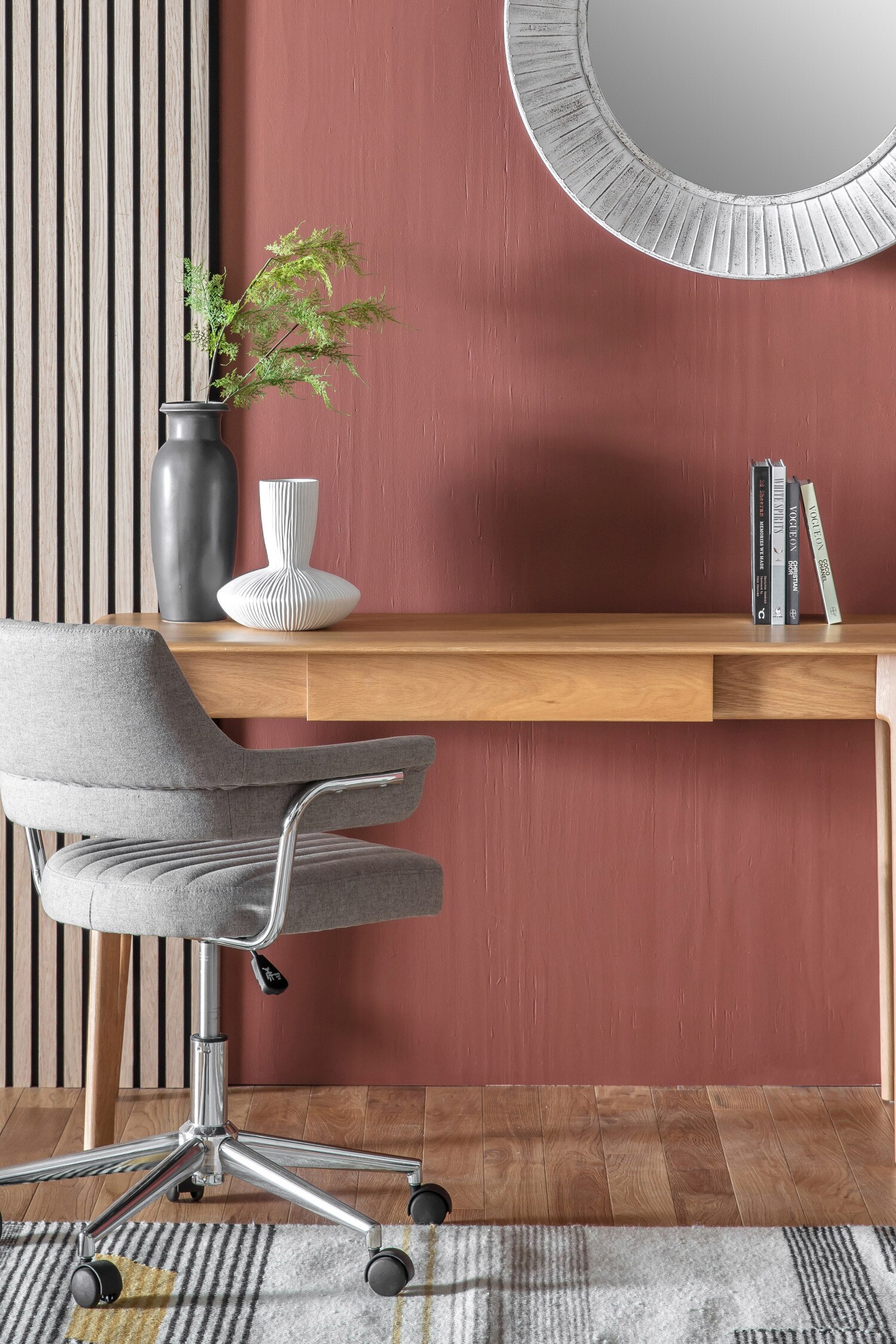 Wooden 1 Drawer Desk - Natural