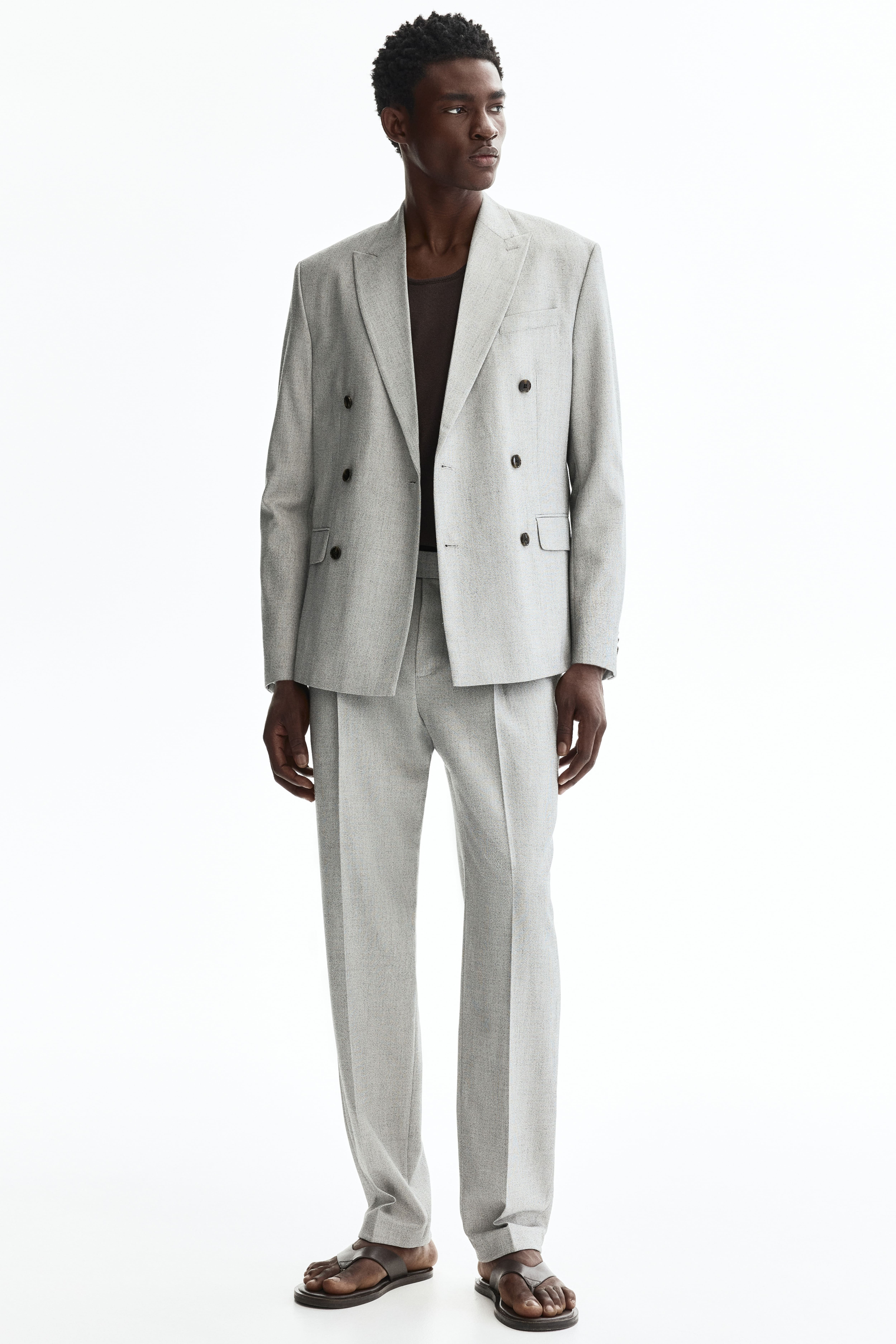 Regular-Fit Double-Breasted Jacket