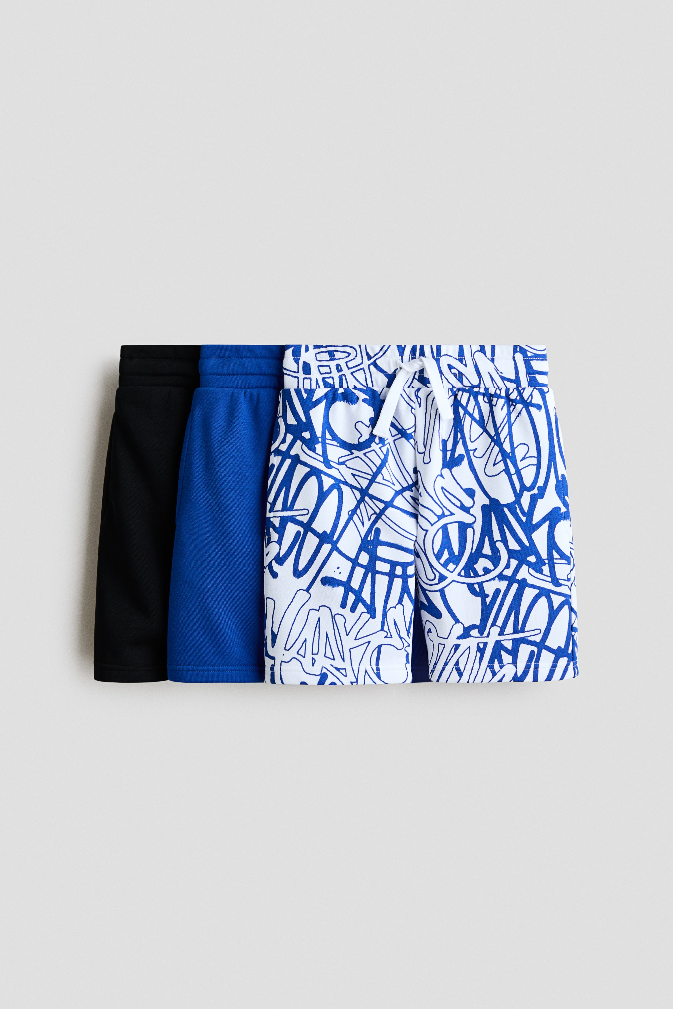 H & M - 3er-Pack Sweatshorts - Blau - Kinder
