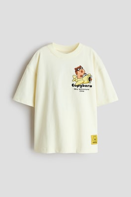 T-shirt med lös passform och tryck