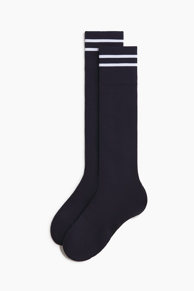 Calcetas de futbol - Azul marino/Rayado/Rojo/Azul claro - 1