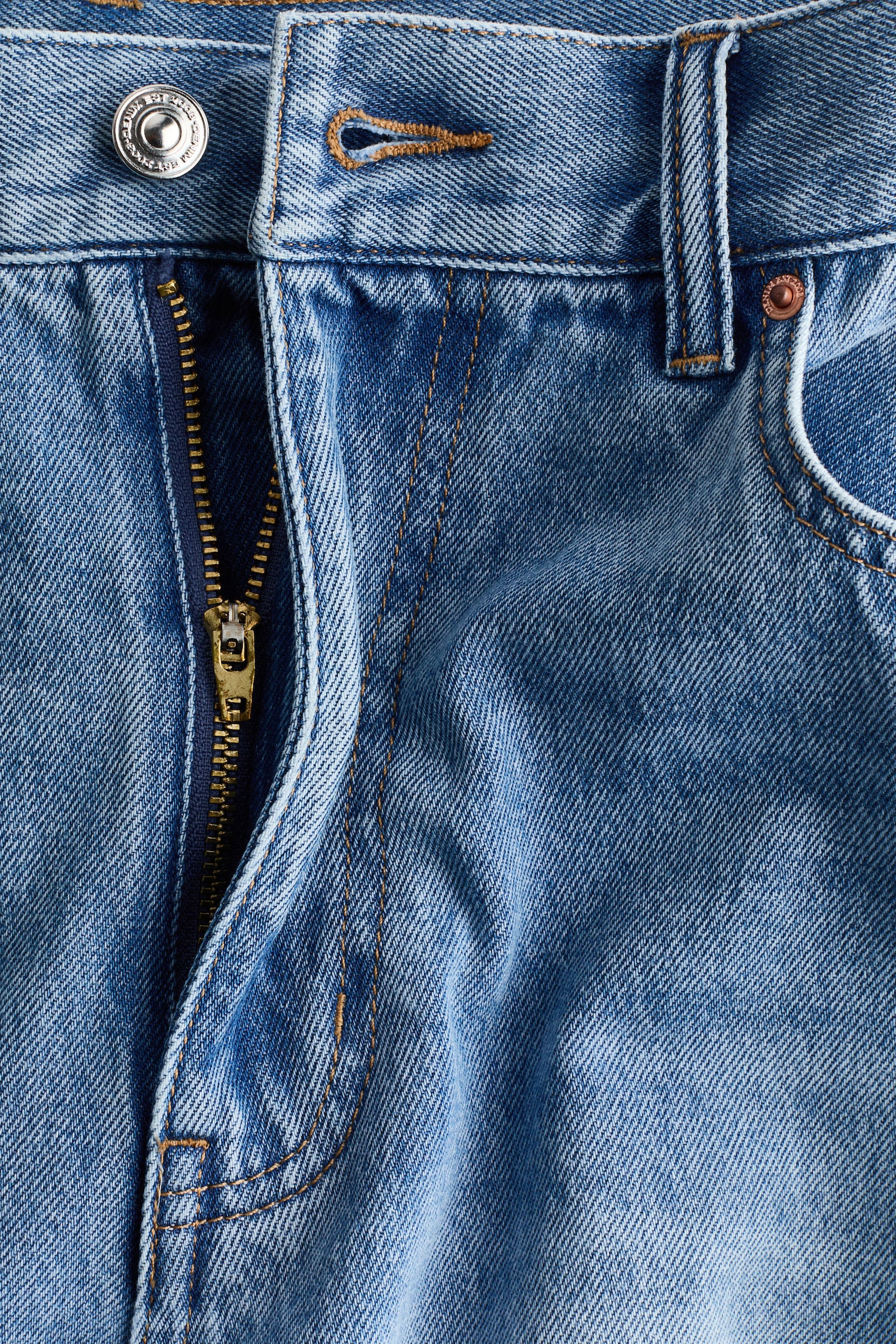 Barrel Regular Waist Jeans - Denimblauw/Donker denimblauw - 4