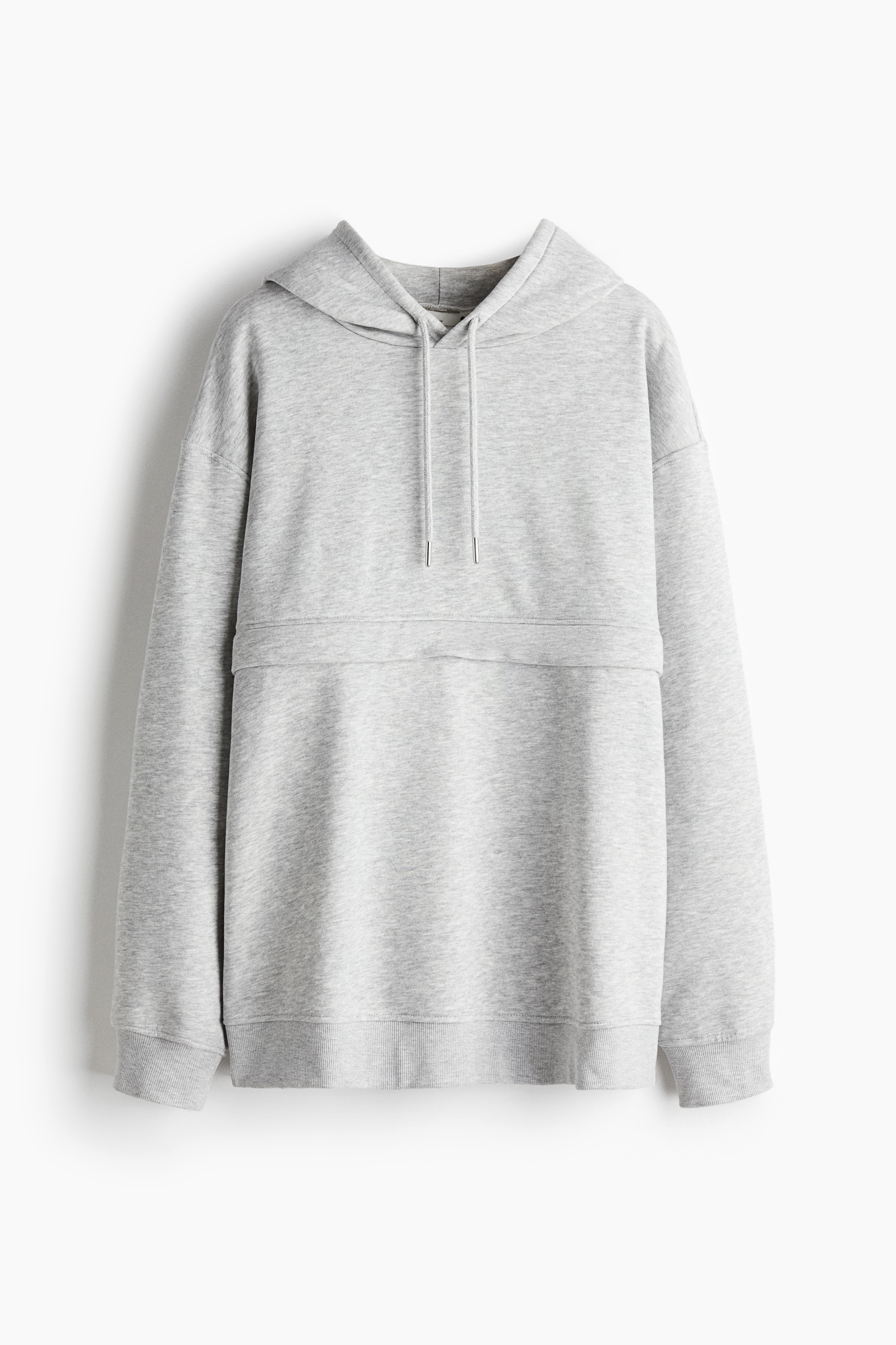 H&M MAMA - Light grey marl MAMA Before & After Nursing hoodie - Size: L  - H&M