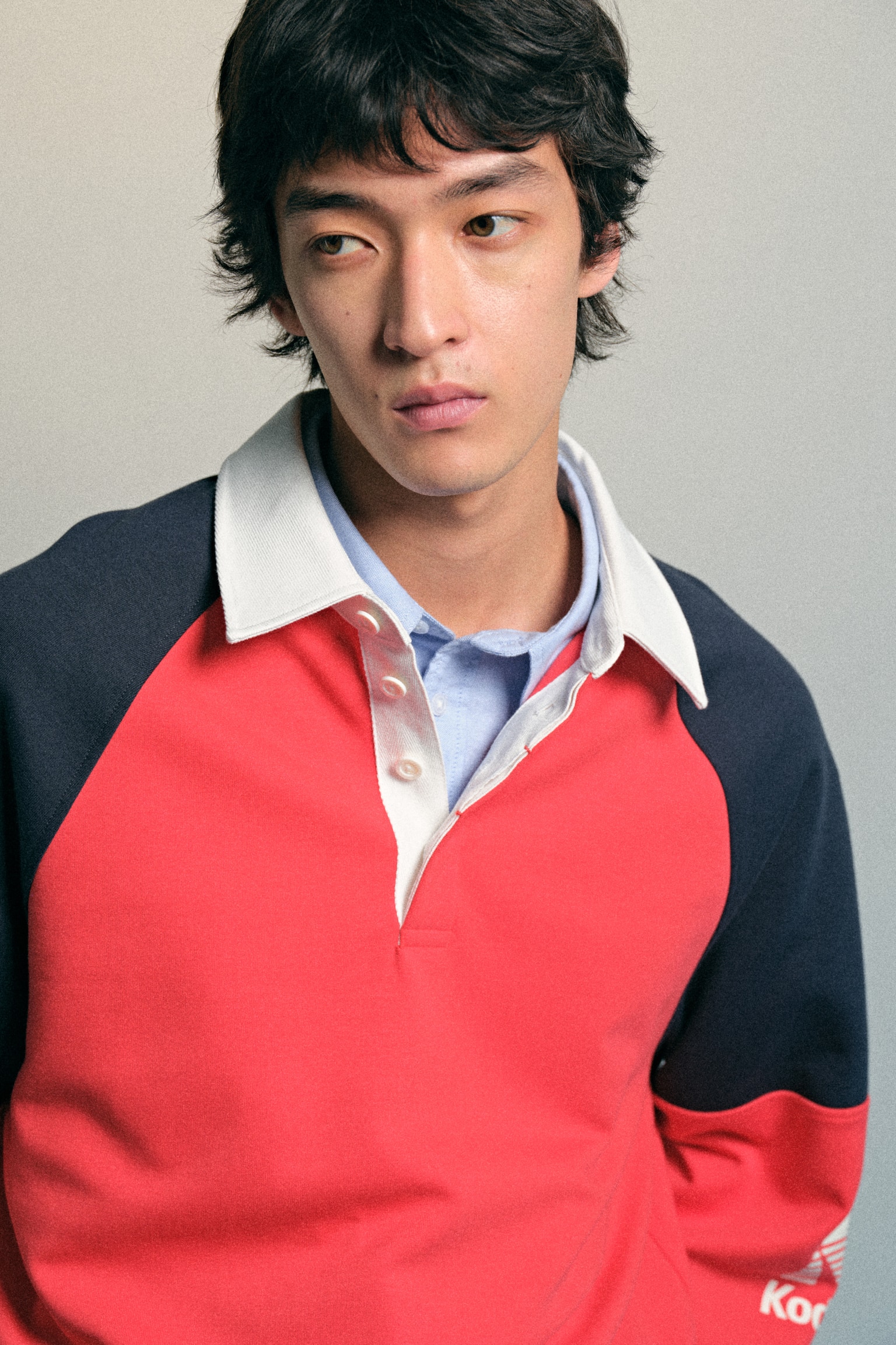 Áo rugby Loose Fit - Màu đỏ sáng/Kodak - 5