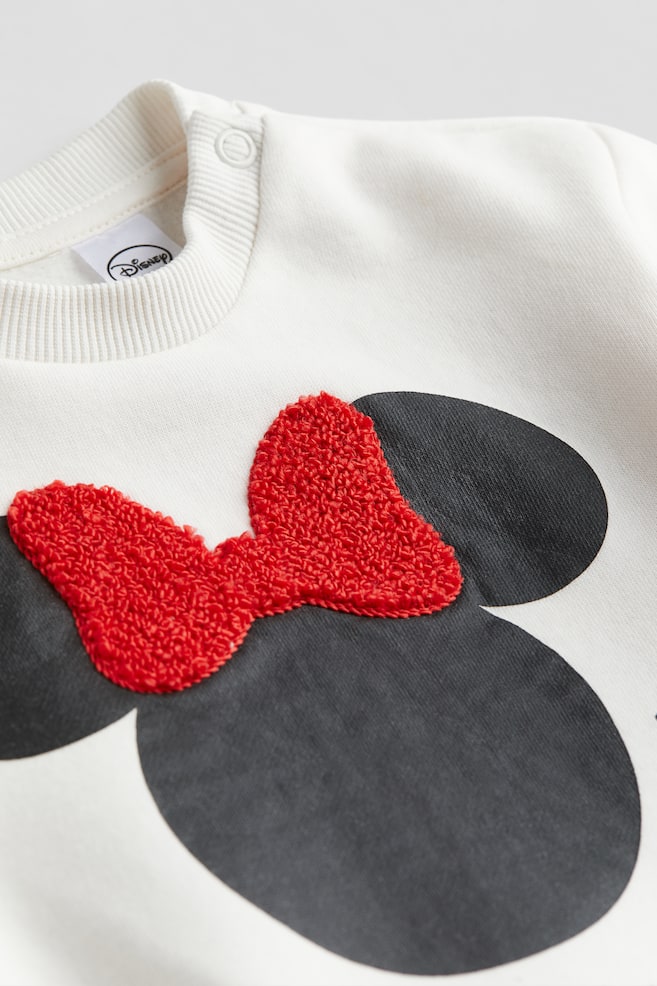 Sweatshirt med motiv - Hvid/Minnie Mouse/Grå/Mickey Mouse/Rød/Keith Haring - 2
