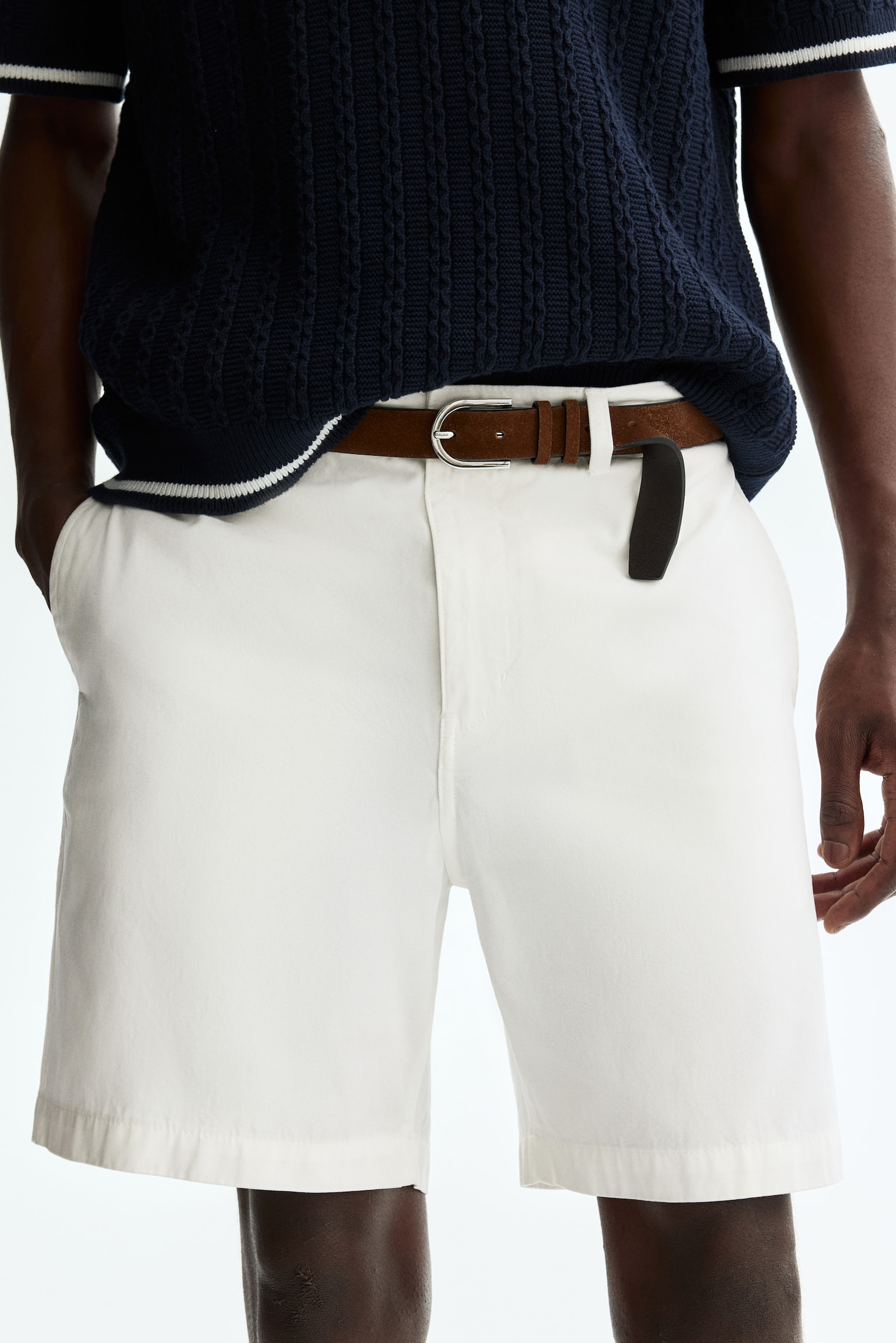 Relaxed Fit Chino shorts - White/Black/Beige/Khaki green/Light pink - 6