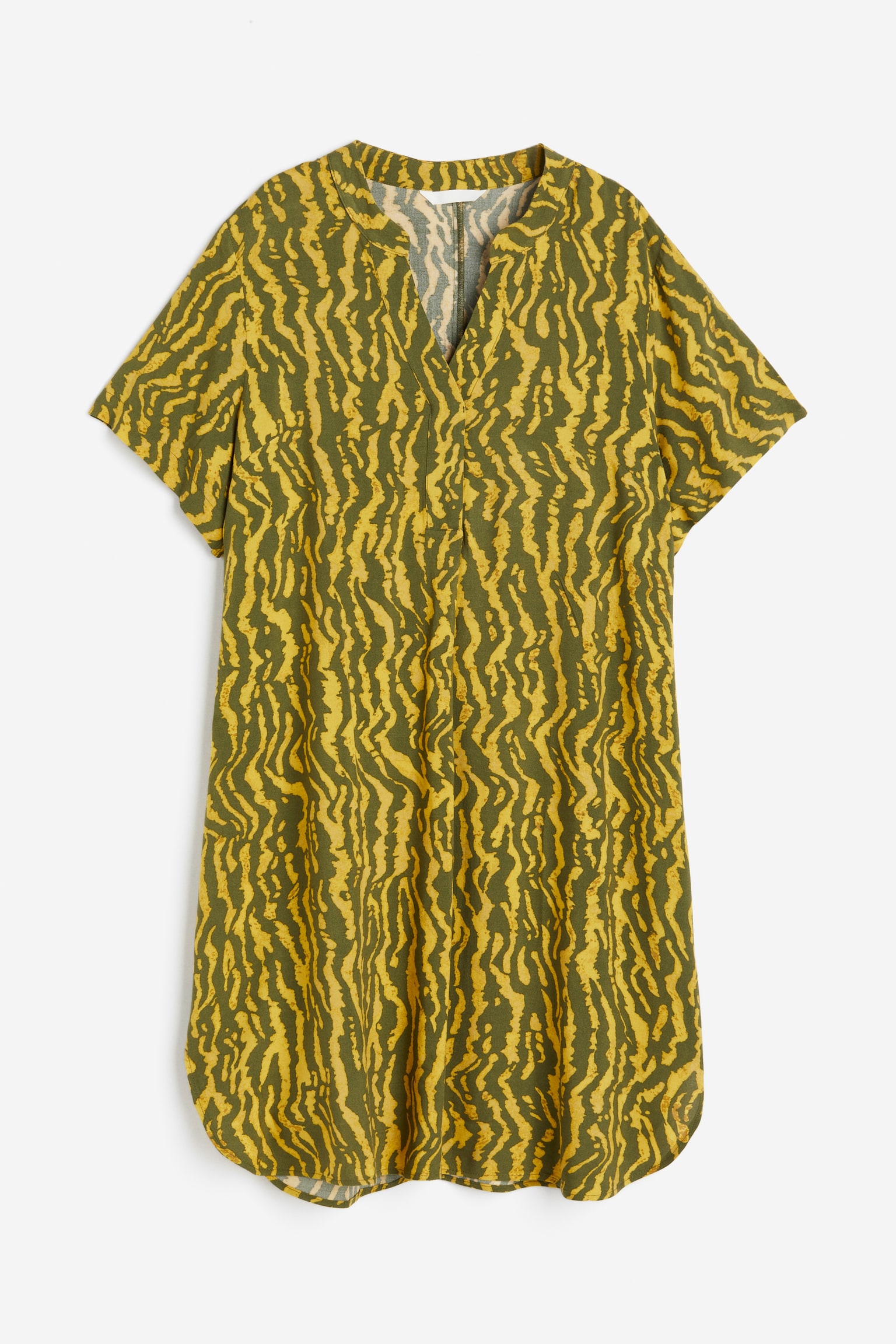 V-neck Tunic - Khaki green/Pattern/Light beige/Zebra print/Black/Black/Leopard print/Light beige/Zebra print - 1