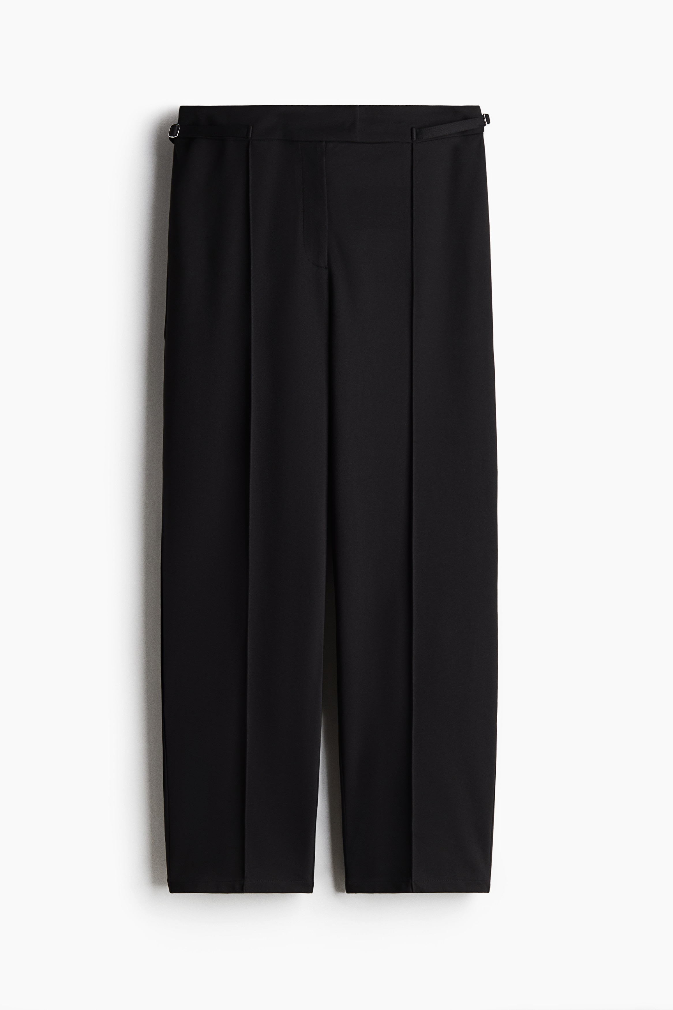 Strap Detail Pants - Black